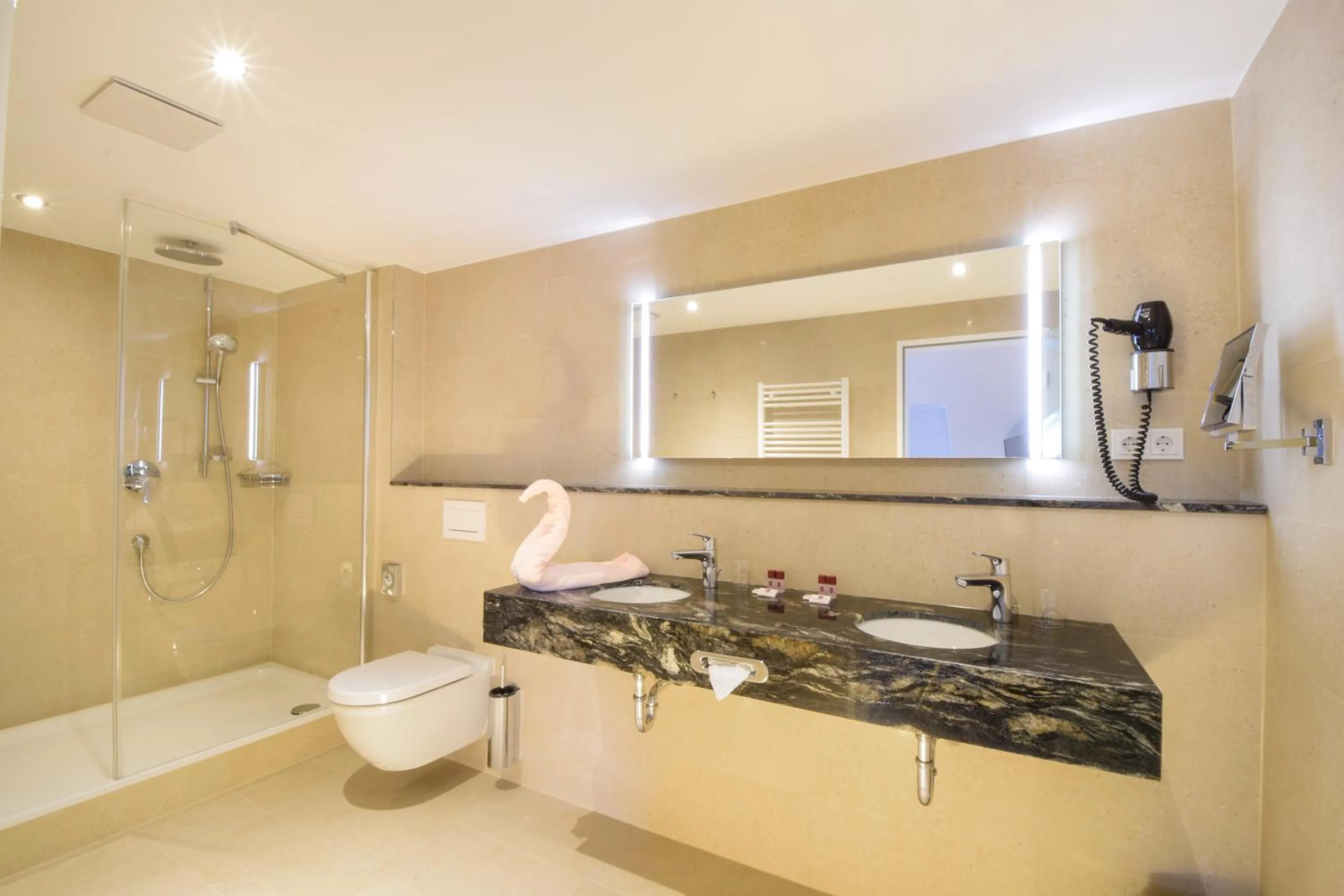 Shower in Hotel Seeblick