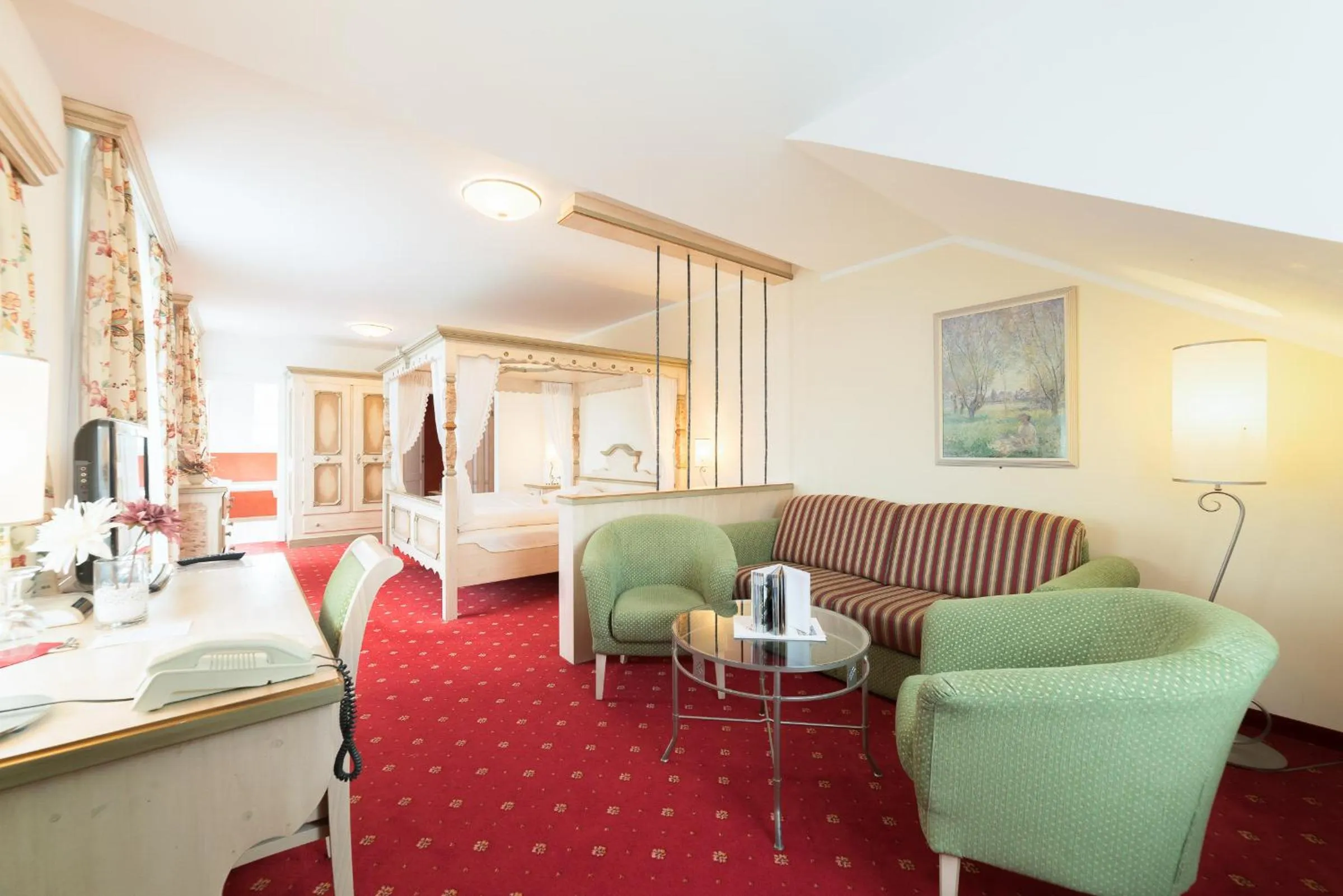 Bed in Hotel Seeblick