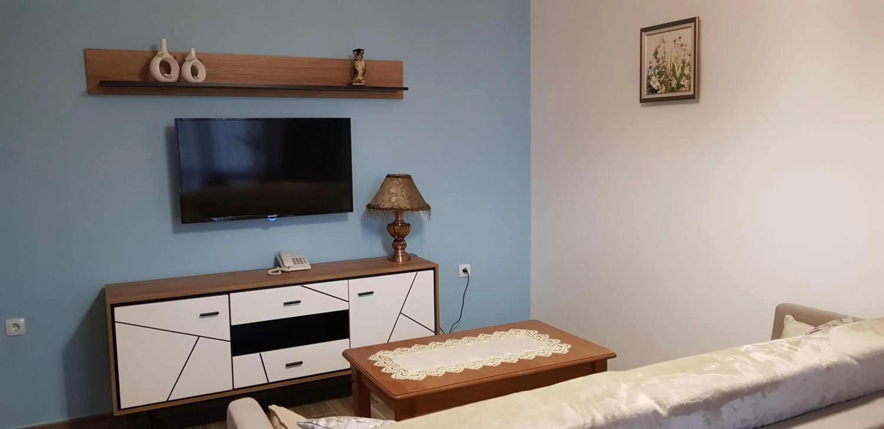 Communal lounge/ TV room, Bed in Aparthotel Olympus Plaza - SPA & Indoor Pool