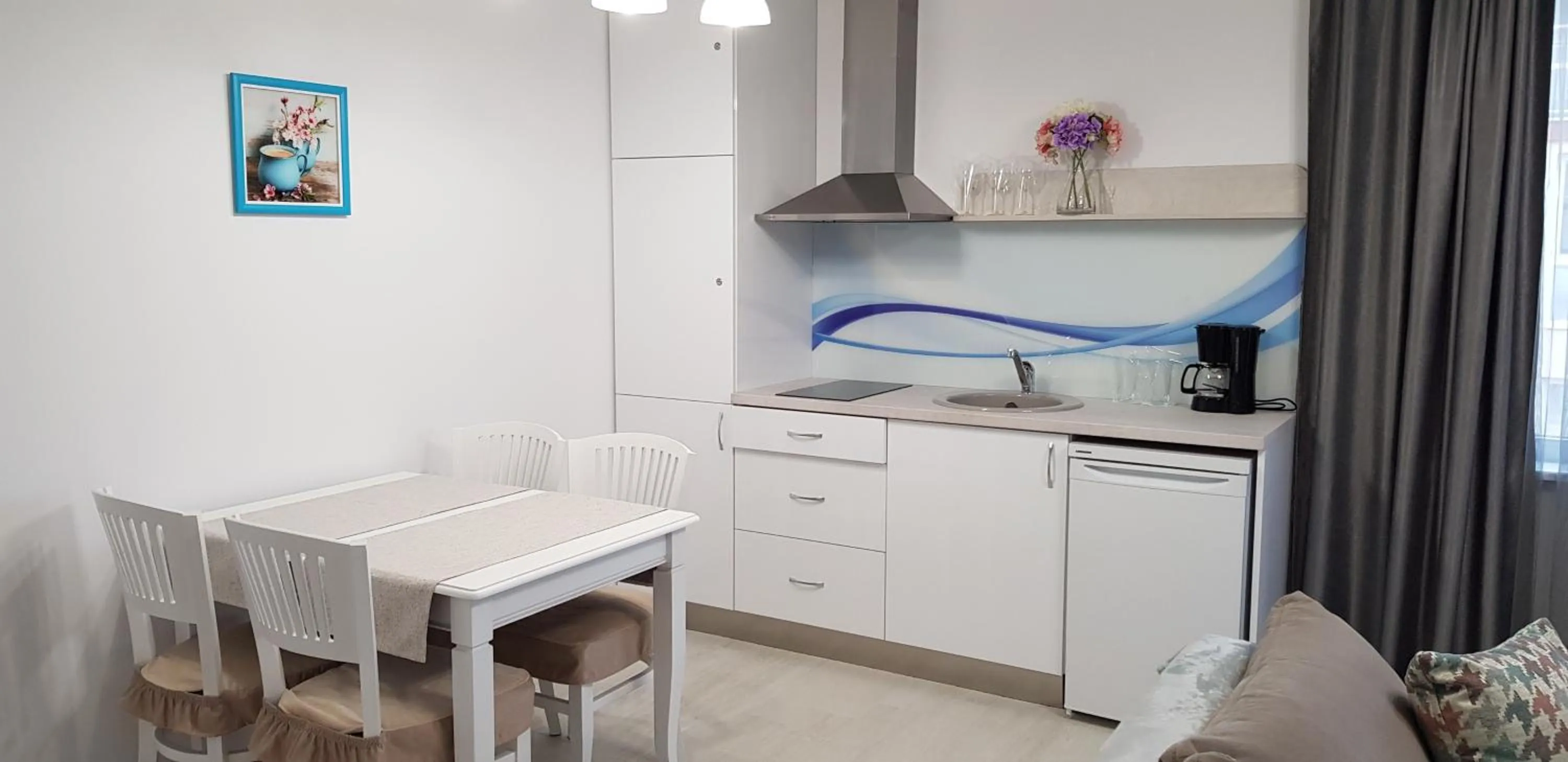 Kitchen or kitchenette in Aparthotel Olympus Plaza - SPA & Indoor Pool