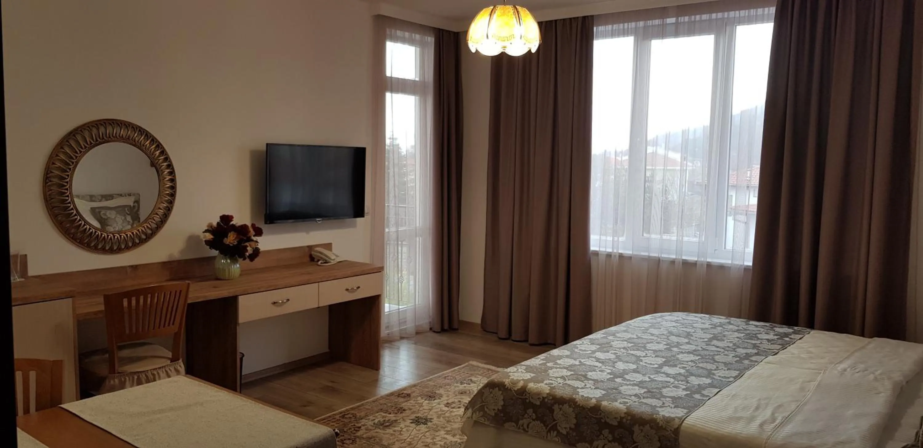 Communal lounge/ TV room, Bed in Aparthotel Olympus Plaza - SPA & Indoor Pool