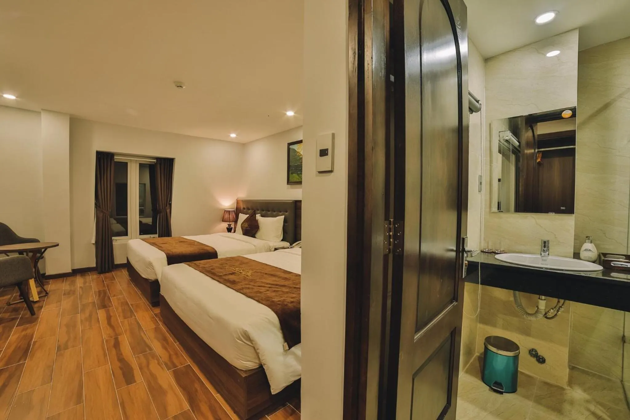 Photo of the whole room, Bed in Dalat Paradise Hotel