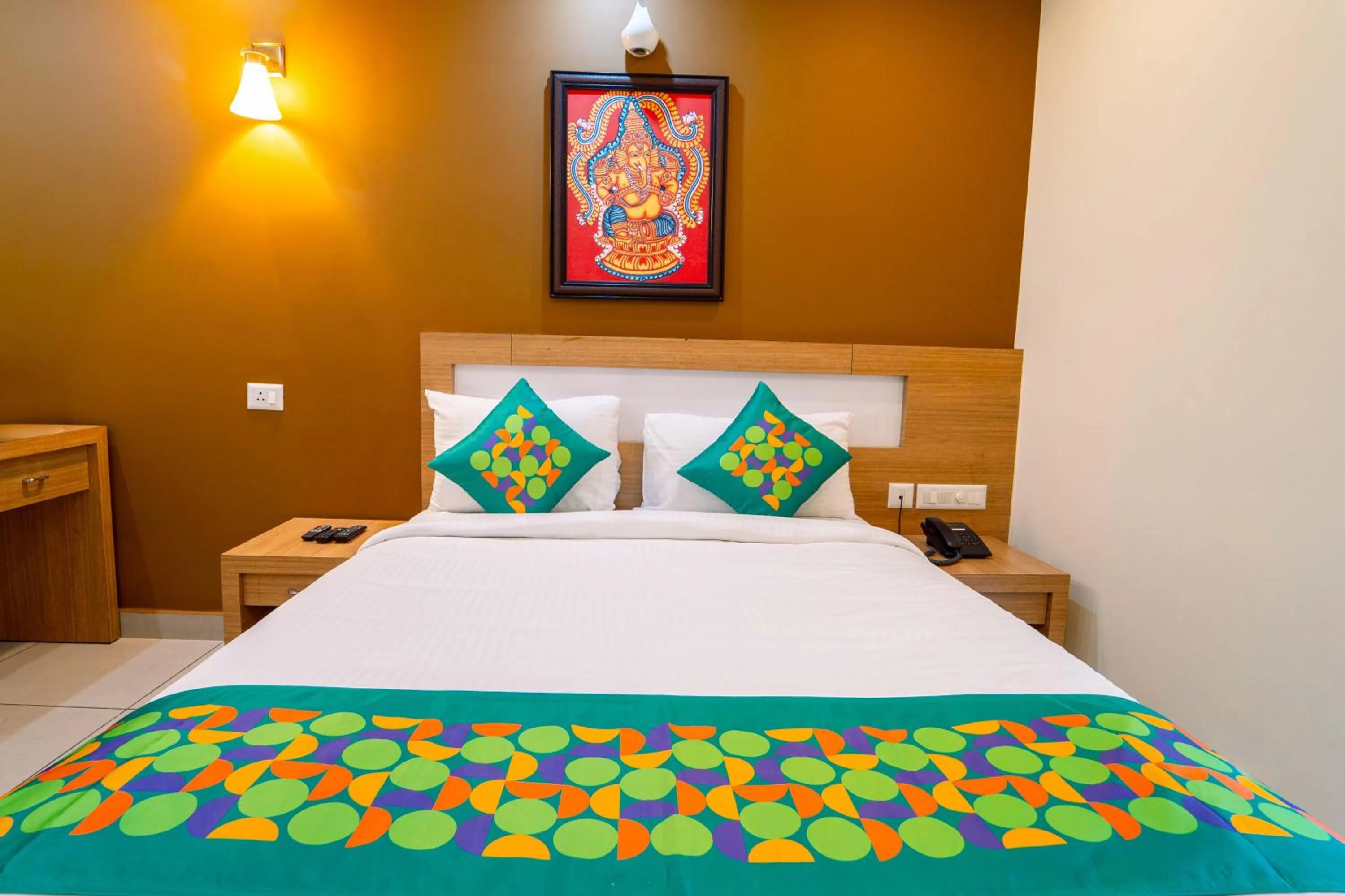 Bedroom, Bed in Treebo Sree Varshavilas Regency, 2 Mins From Guruvayoor Temple