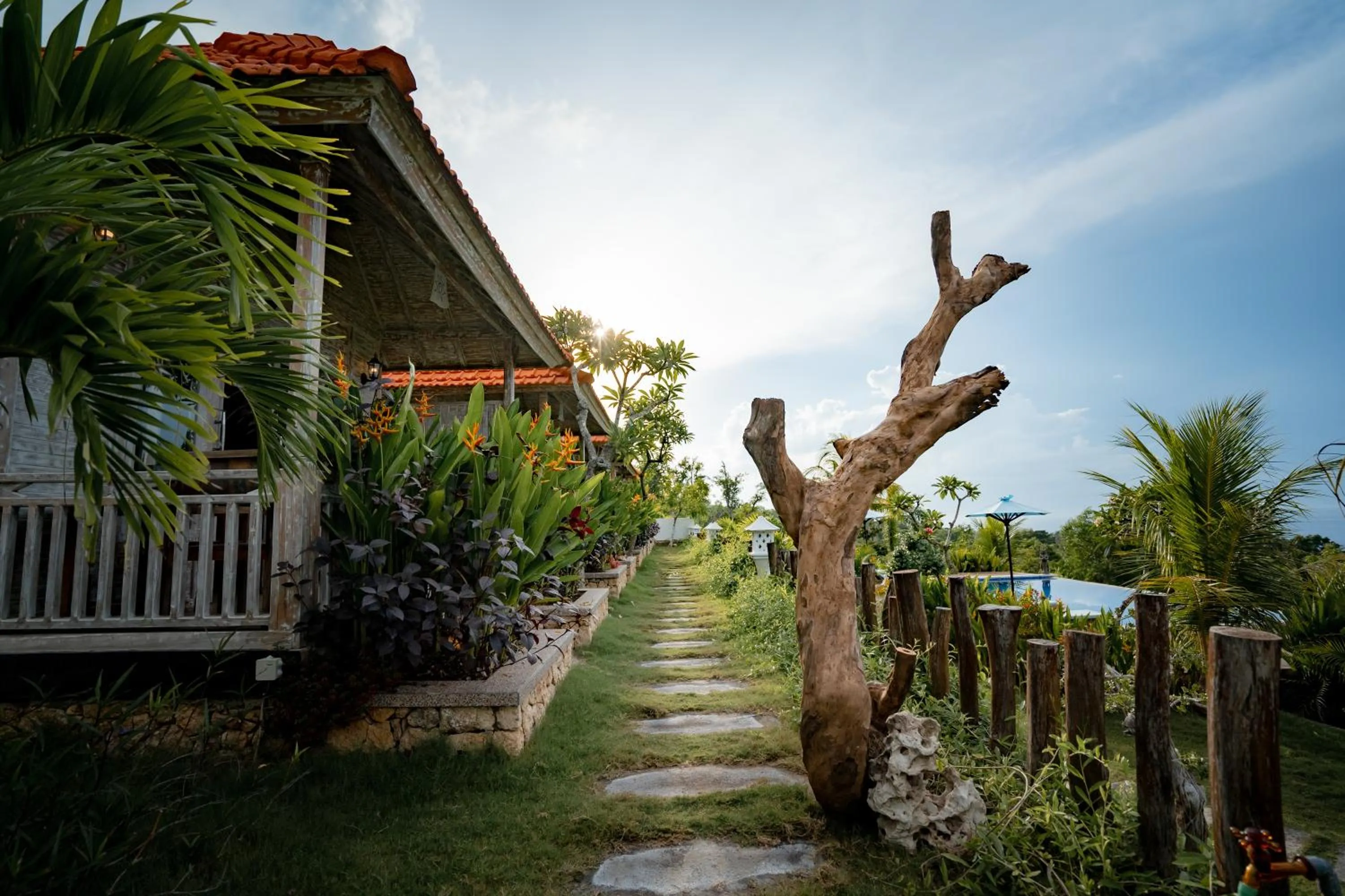 Inner courtyard view in Gara Gara Sea View