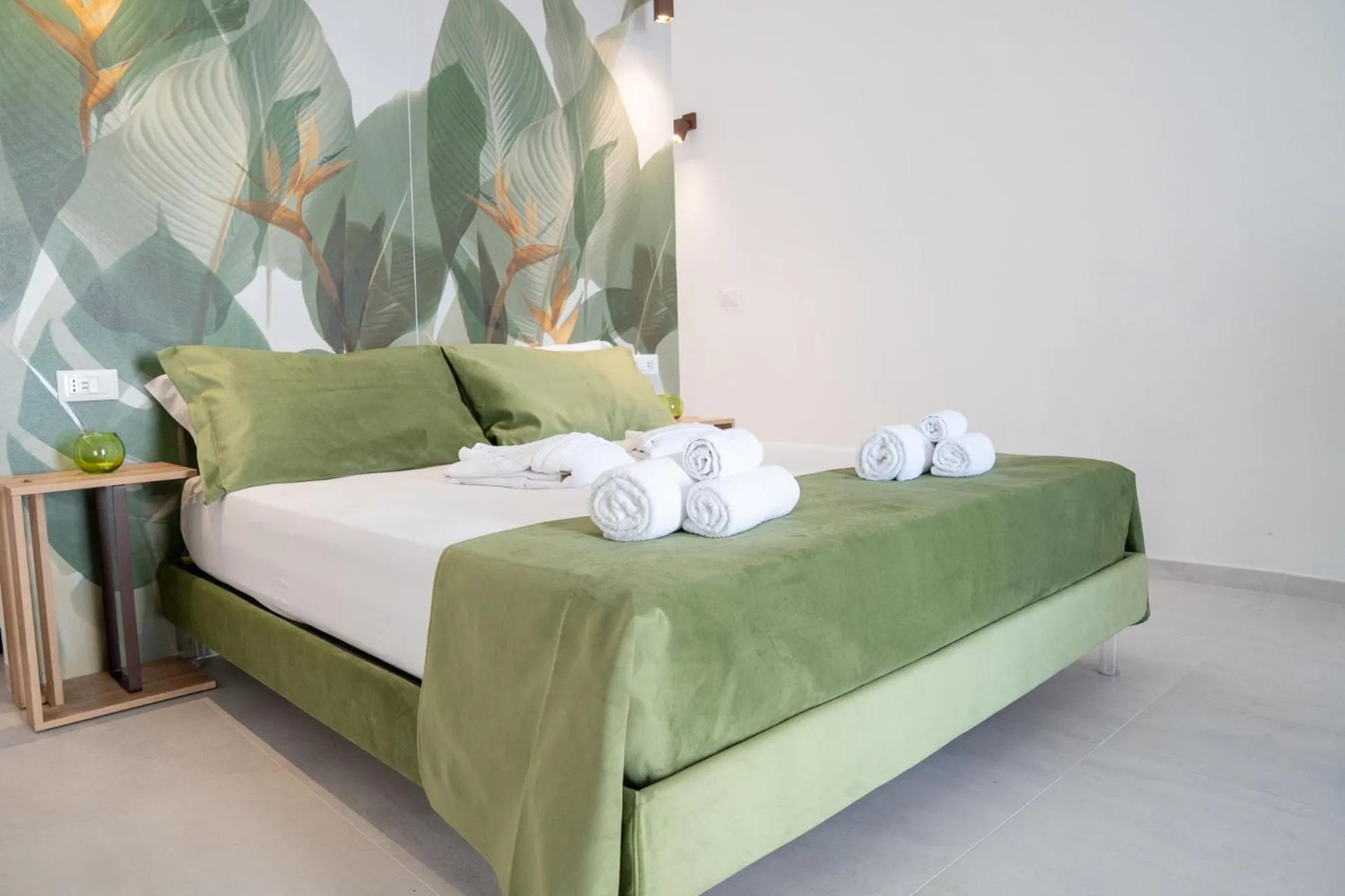 Bed in La Bella Ostuni Suites