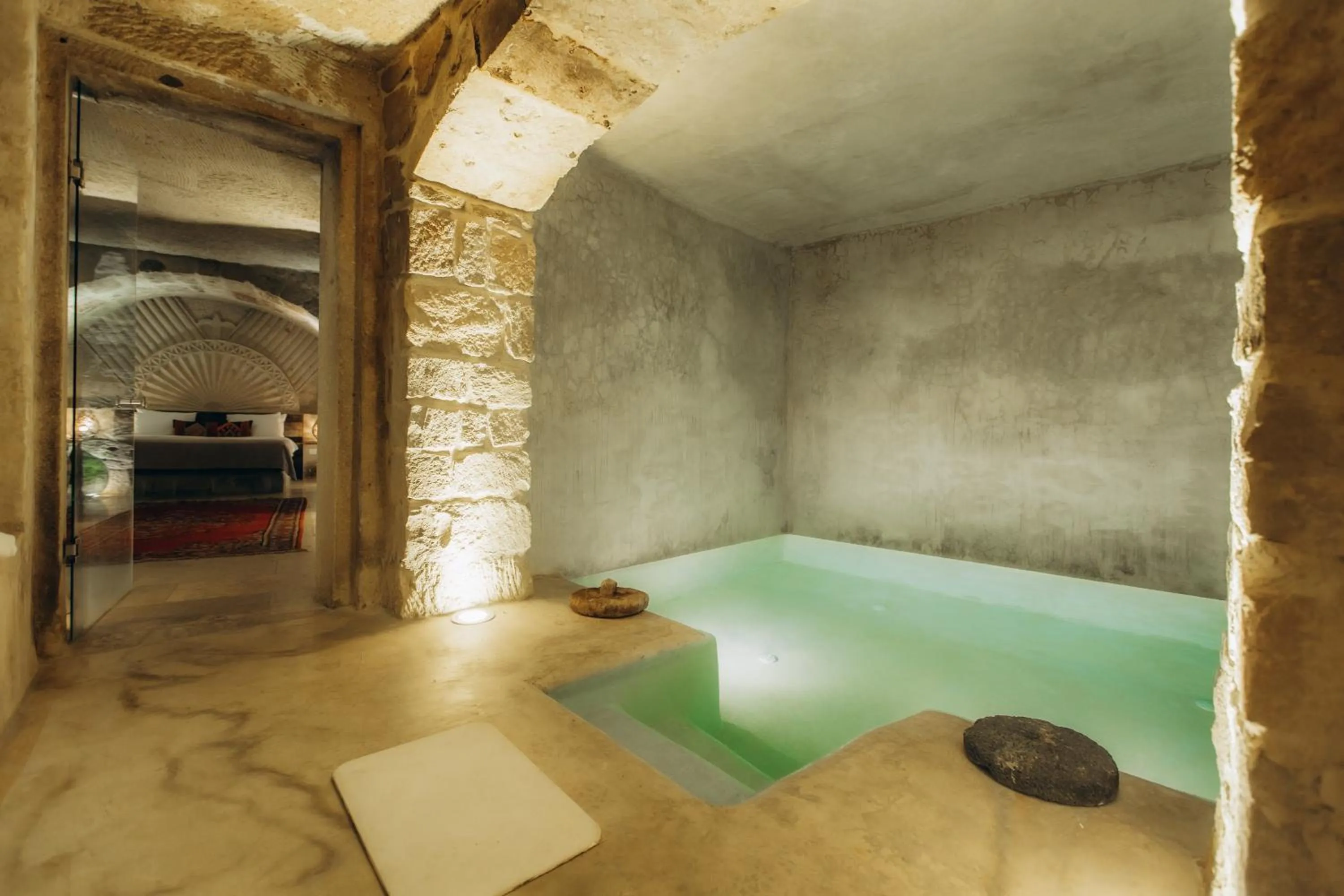 Bed in Doda Artisanal Cave Hotel 14 Plus