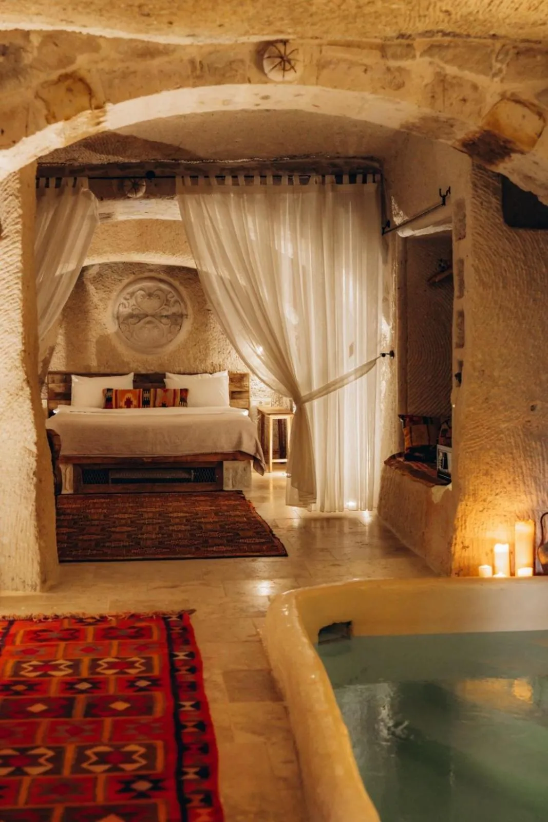 Bedroom, Bed in Doda Artisanal Cave Hotel 14 Plus