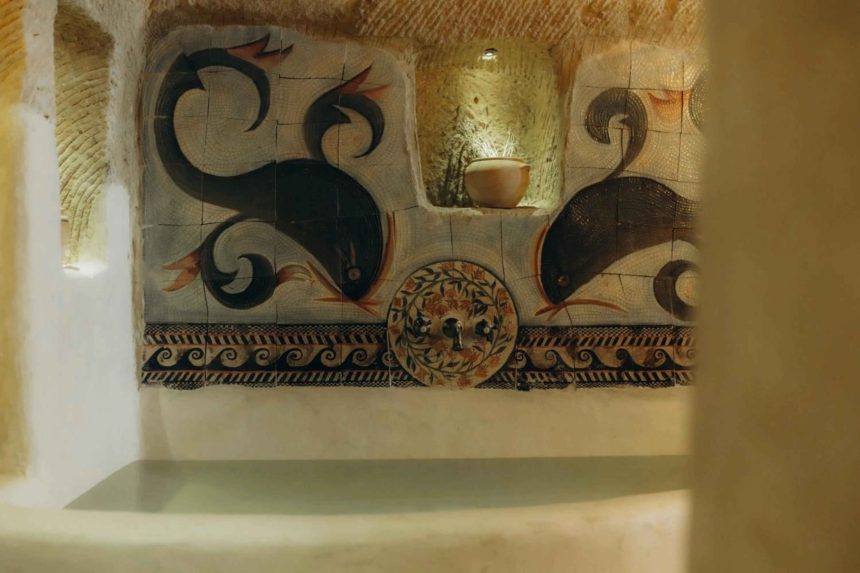 Decorative detail in Doda Artisanal Cave Hotel 14 Plus