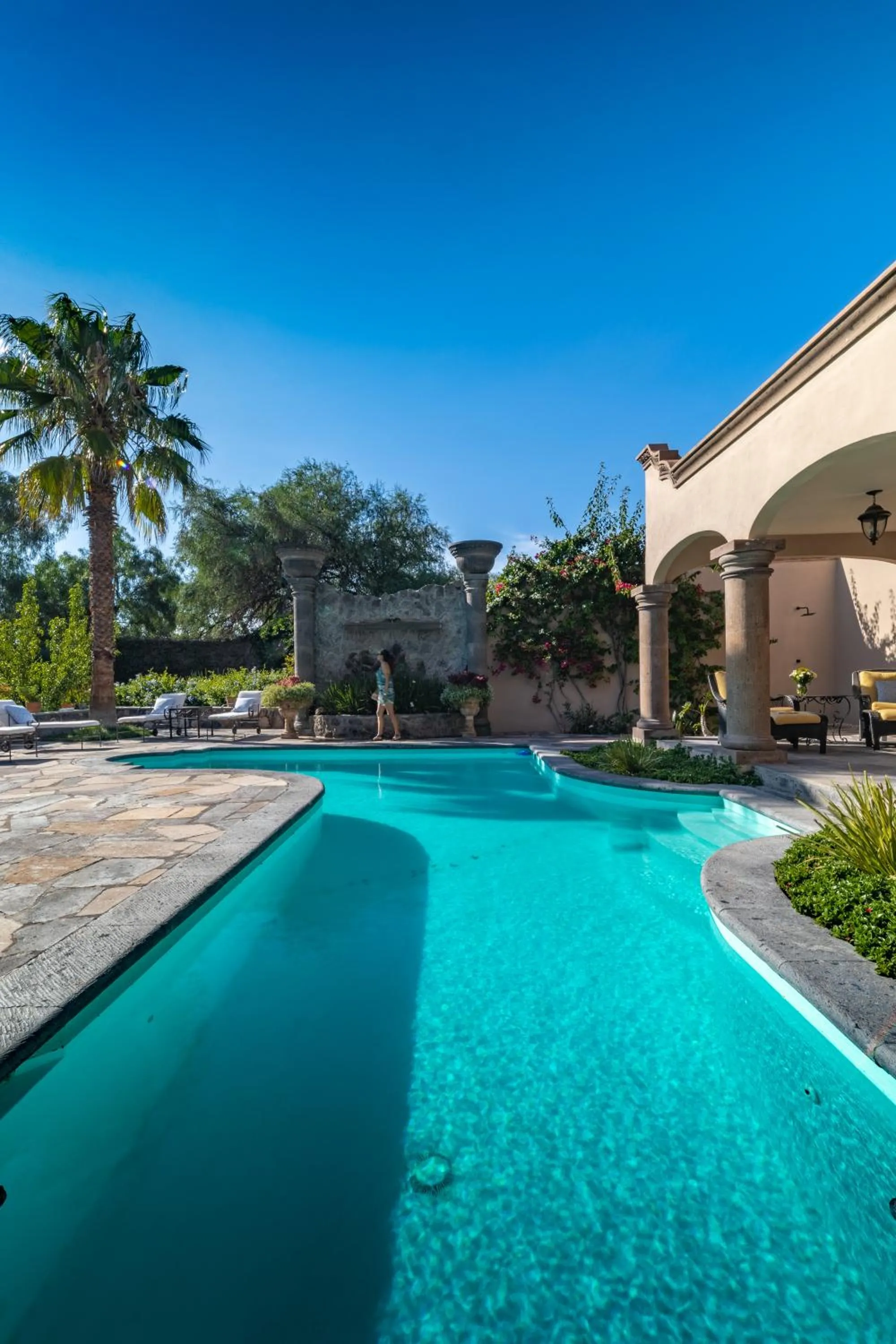 Swimming pool in Casa Las Palmas, San Miguel de Allende