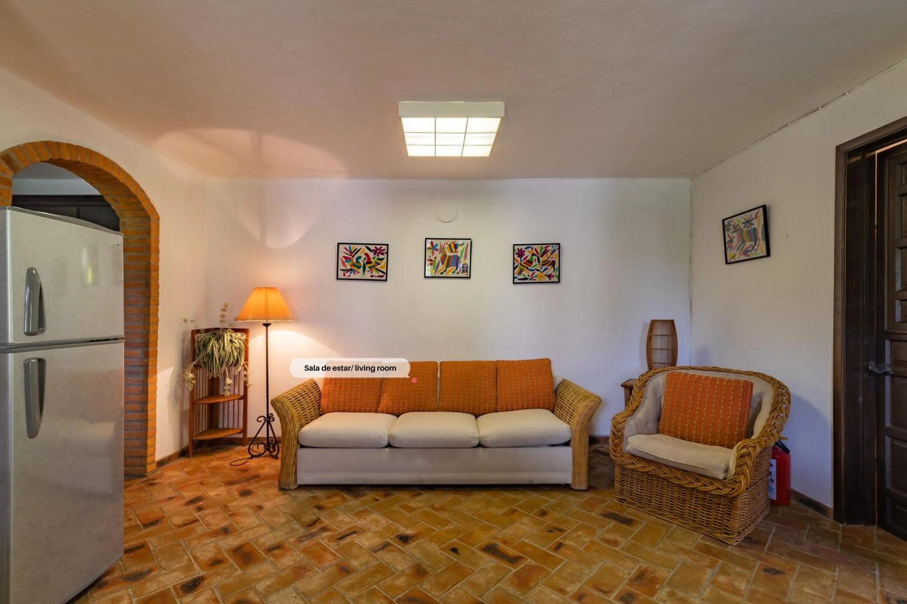 Living room in Casa Las Palmas, San Miguel de Allende