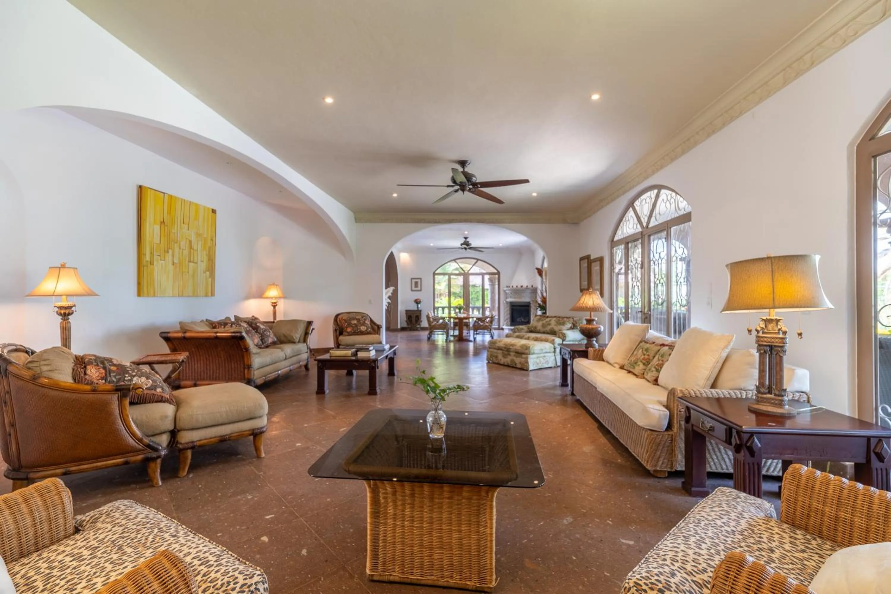 Seating area in Casa Las Palmas, San Miguel de Allende