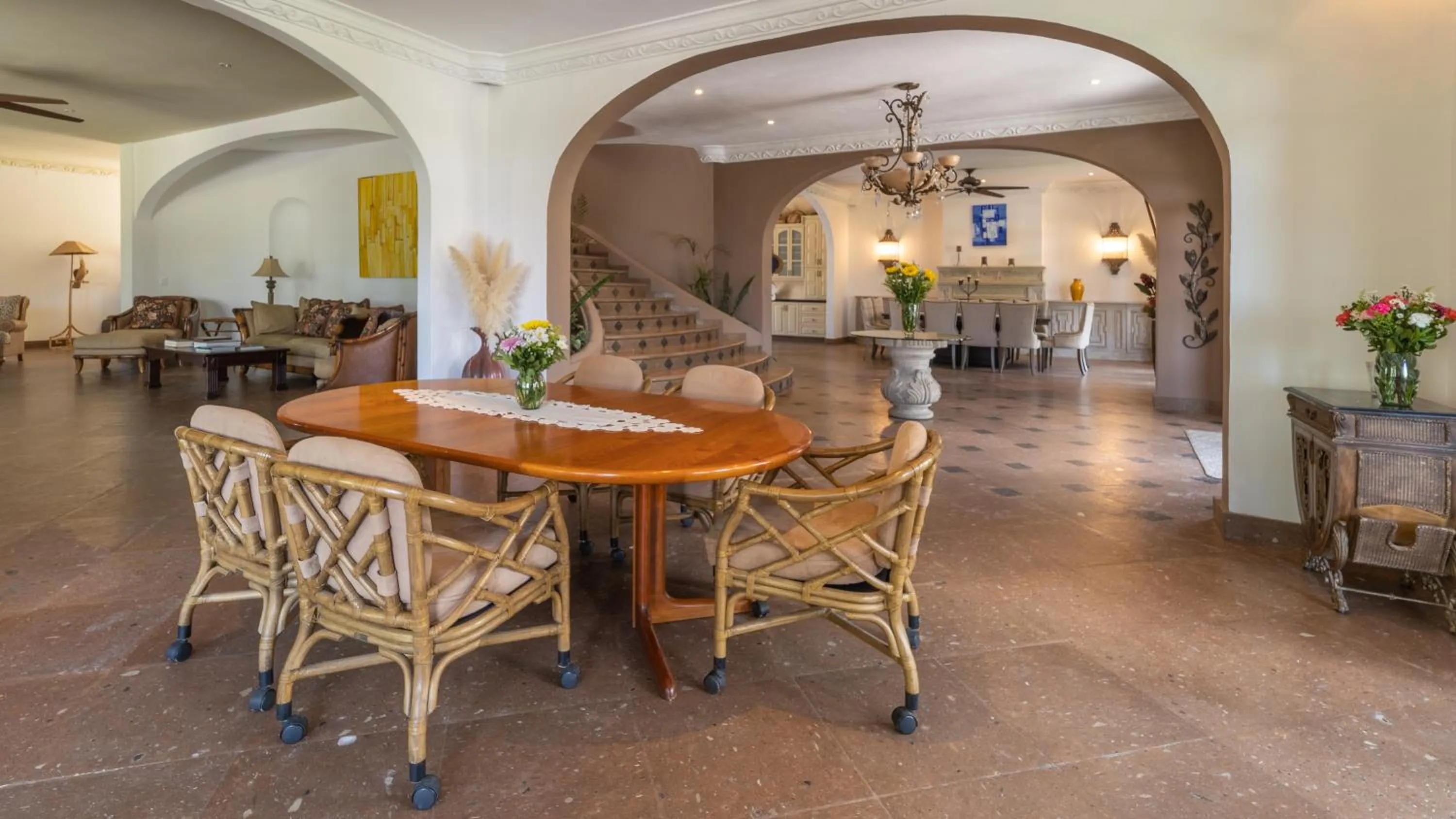 Seating area in Casa Las Palmas, San Miguel de Allende
