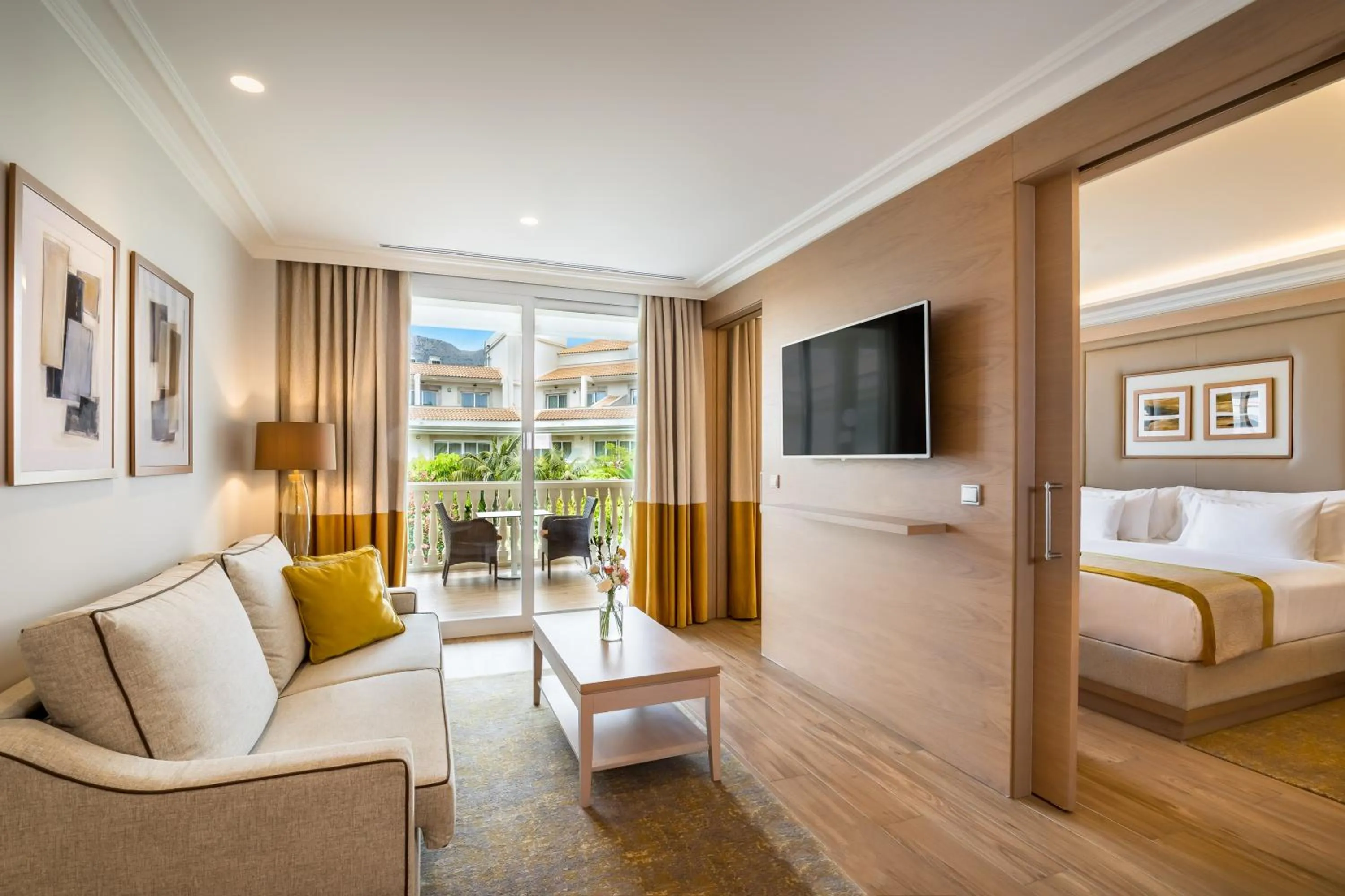 Seating area, Bed in Barceló la Nucía Hills