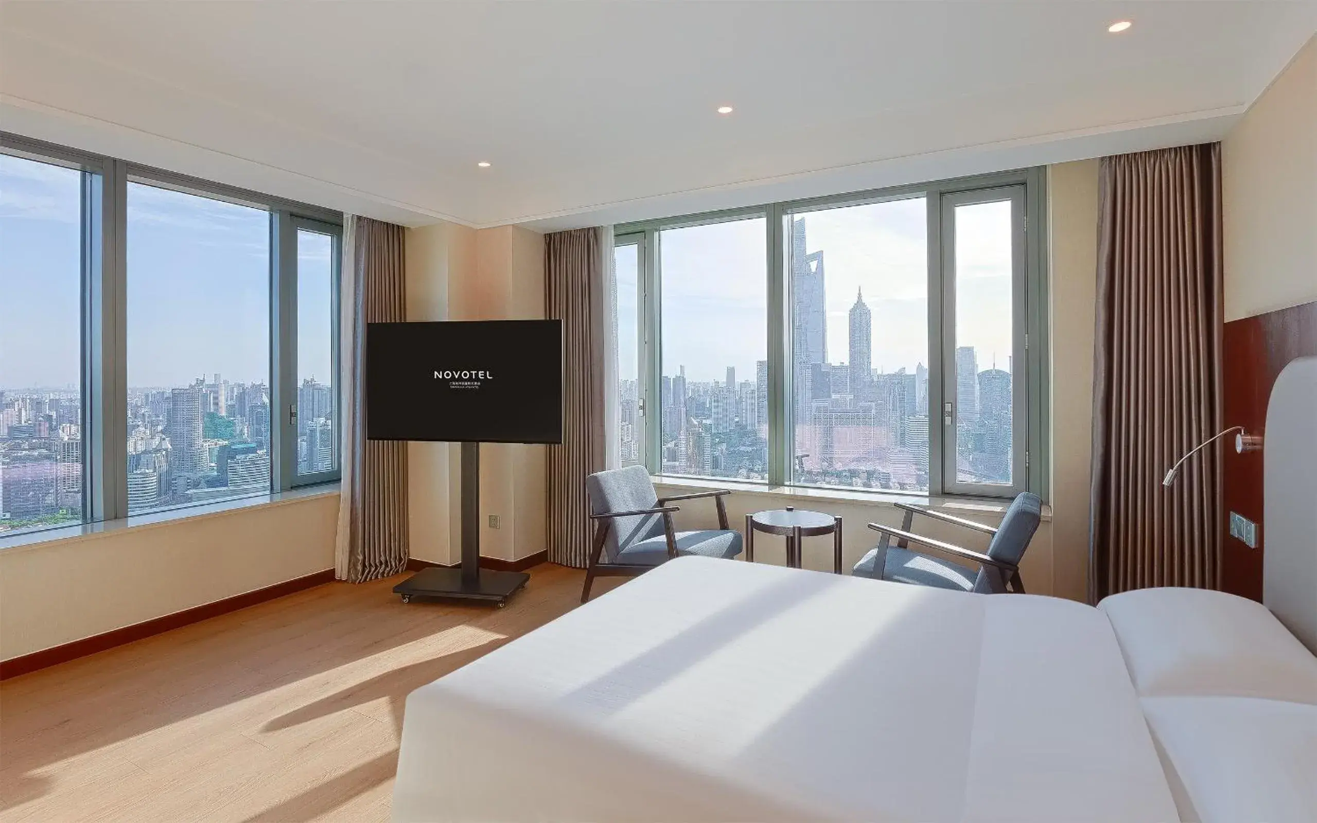 Junior Suite - single occupancy - HuangPu River View, include two person happy hour in revolving restaurant(17:30-20:00) in Novotel Atlantis Shanghai Junior Suite - single occupancy - HuangPu River View, include two person happy hour in revolving restaurant(17:30-20:00) in Novotel Atlantis Shanghai