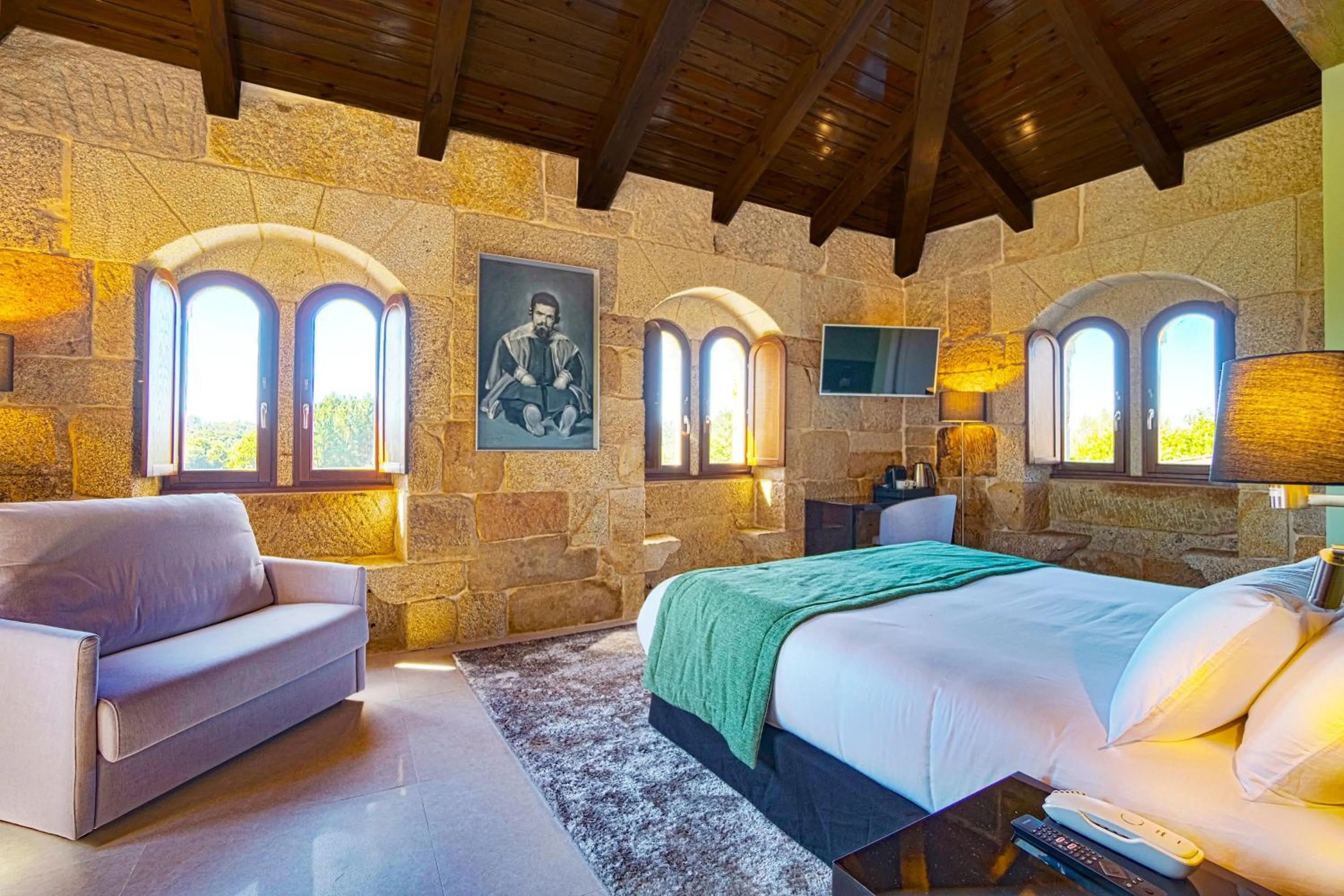 Bed in Hotel As Torres da Hermida