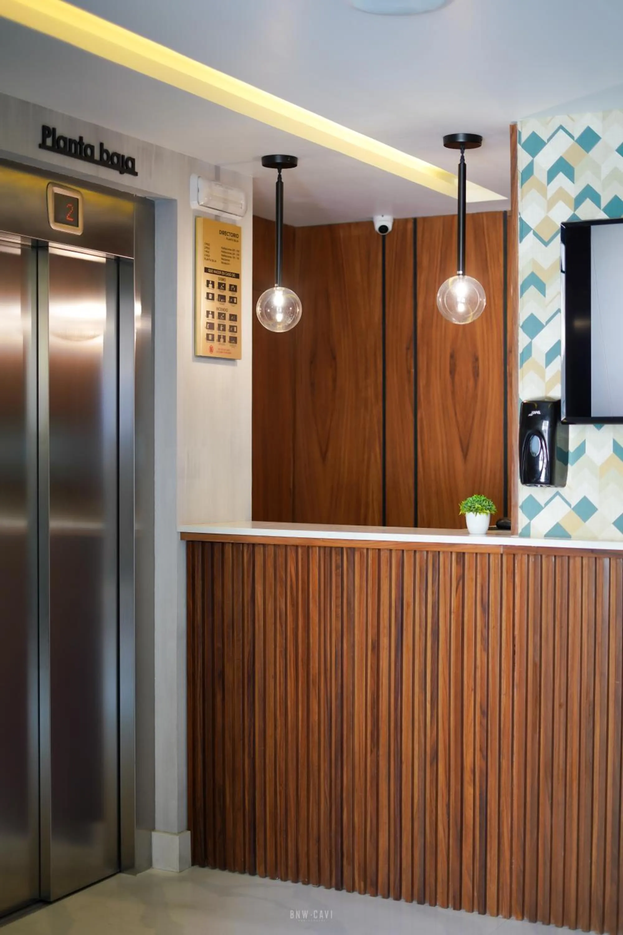 Lobby or reception in Six Hotel Guadalajara Degollado