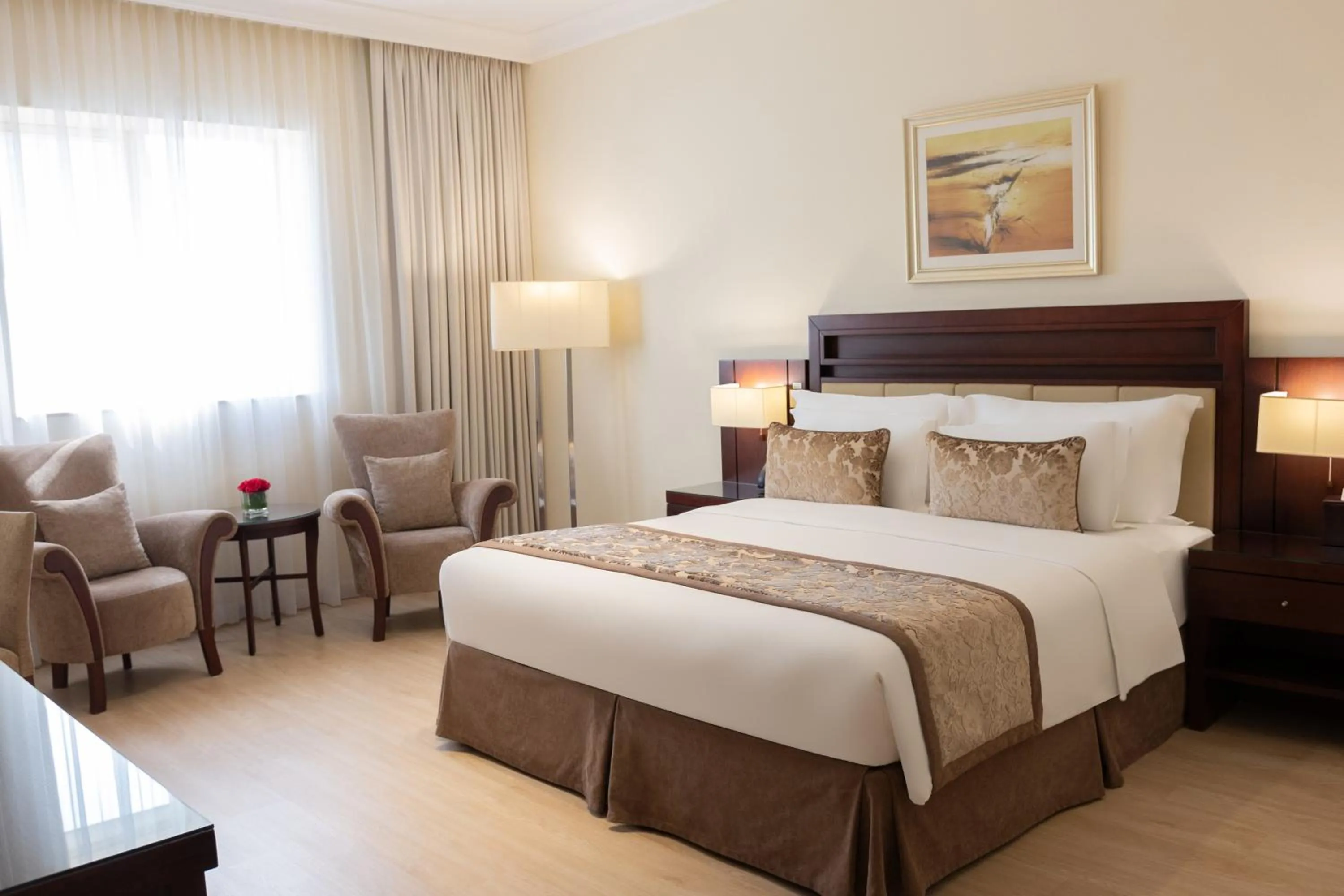 Bed in Grand Millennium Dubai