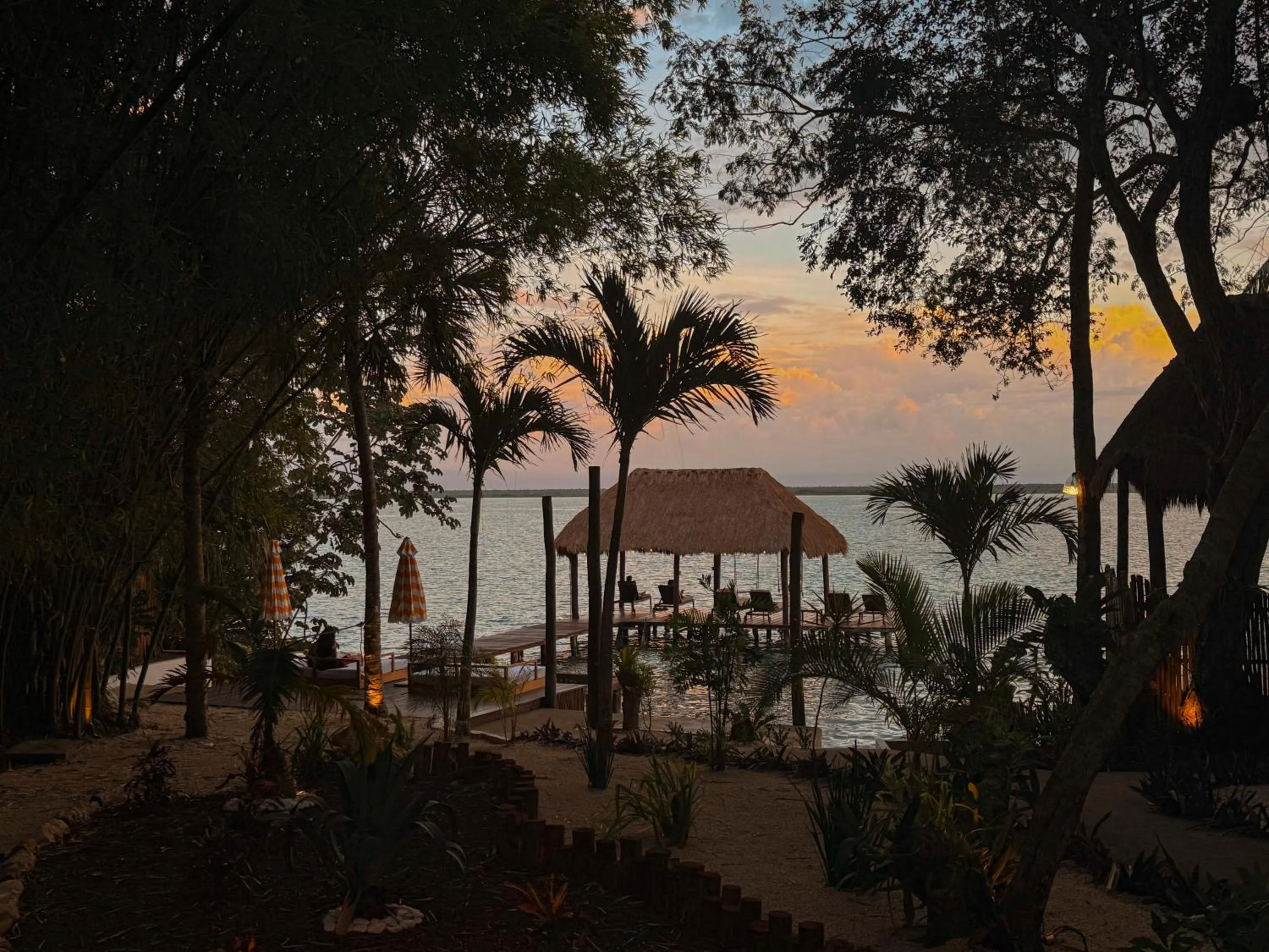 Day in Mikasa Bacalar Hotel Boutique, Lagoon Front