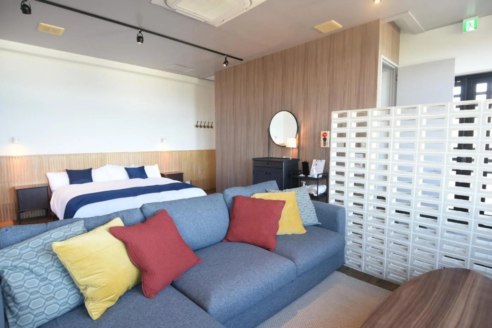 Bed in FIRST STREET Okinawa Yomitan-son Oceans -SEVEN Hotels and Resorts-