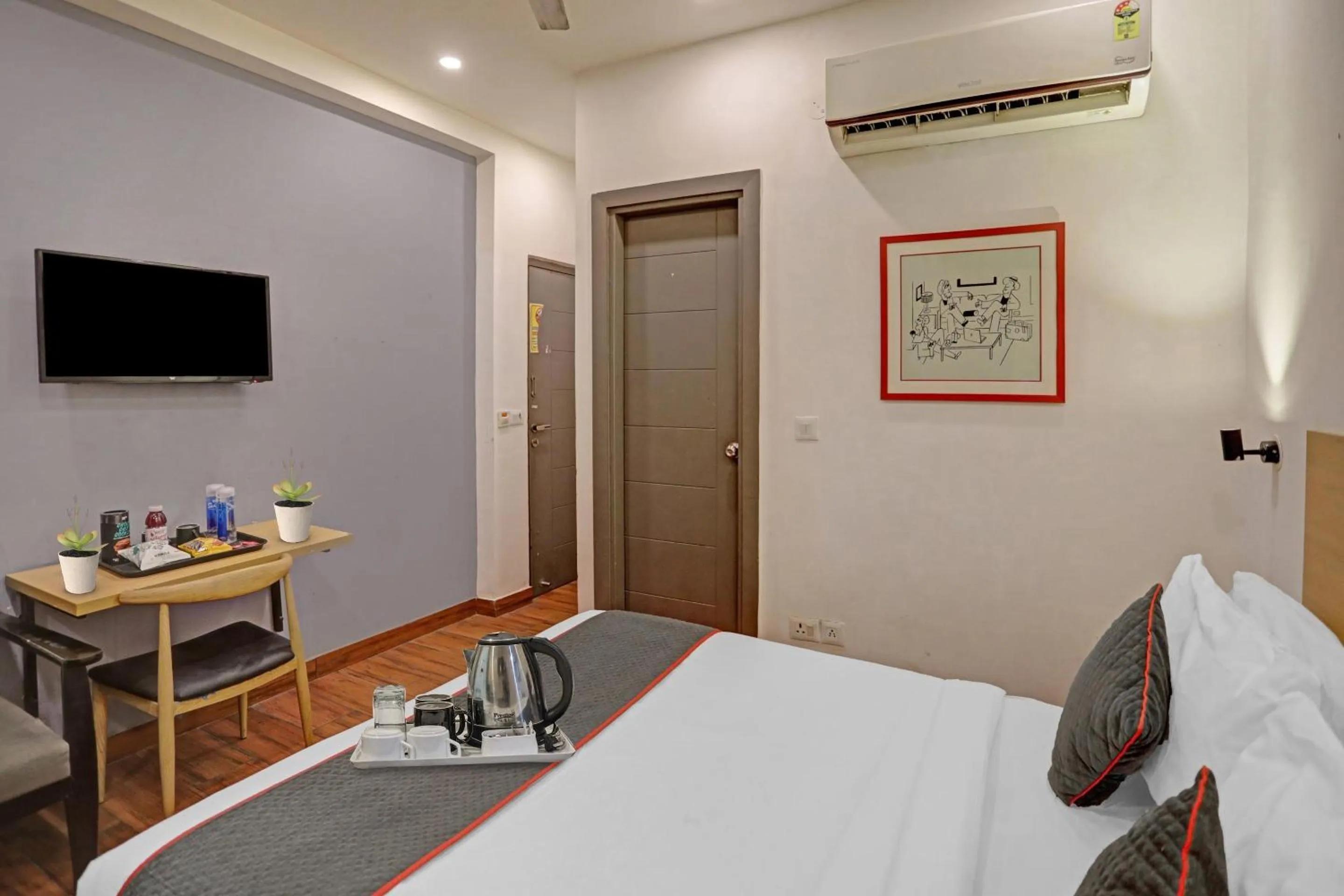 Bedroom, Bed in Townhouse 587 Sector 19