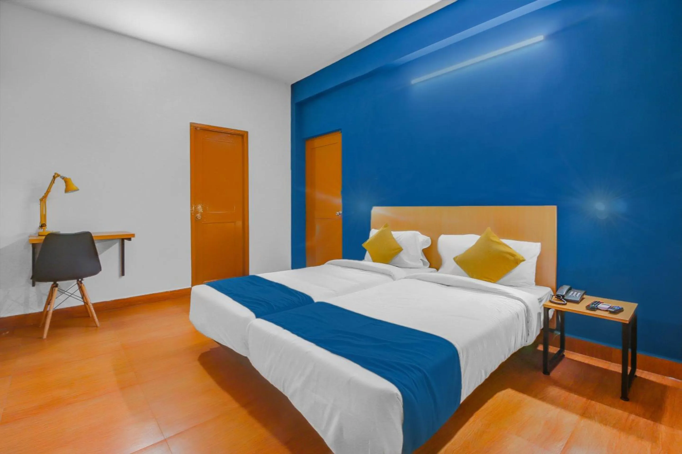 Bedroom, Bed in Hotel O Harma Residency Near Jazz Cinemas Luxe