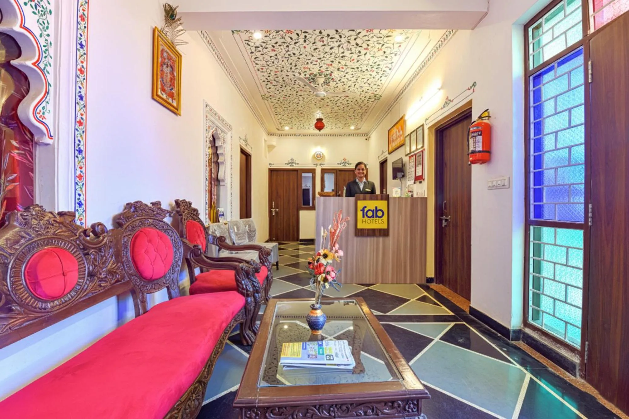 Lobby or reception in FabExpress Achrol Palace