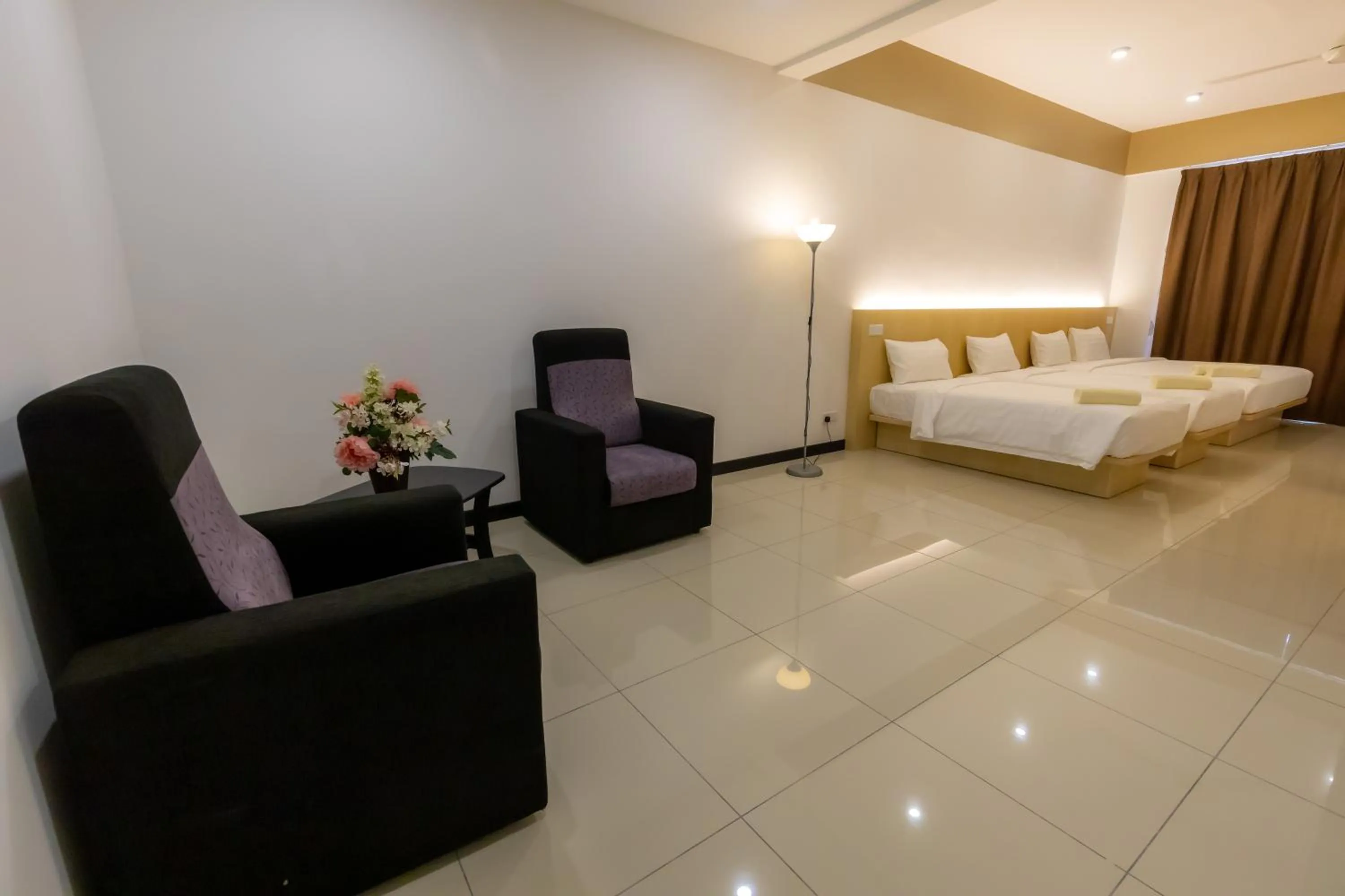 Bed in Scott Service Suites