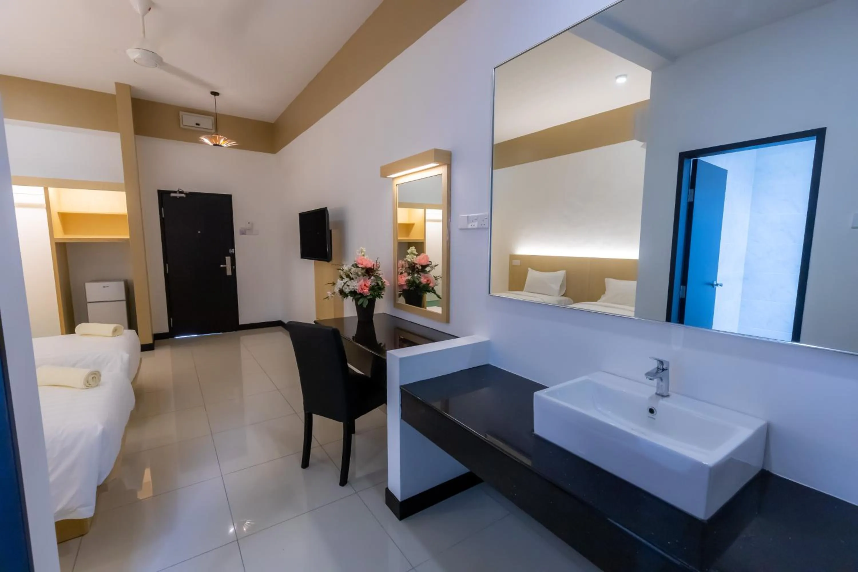 Bed in Scott Service Suites