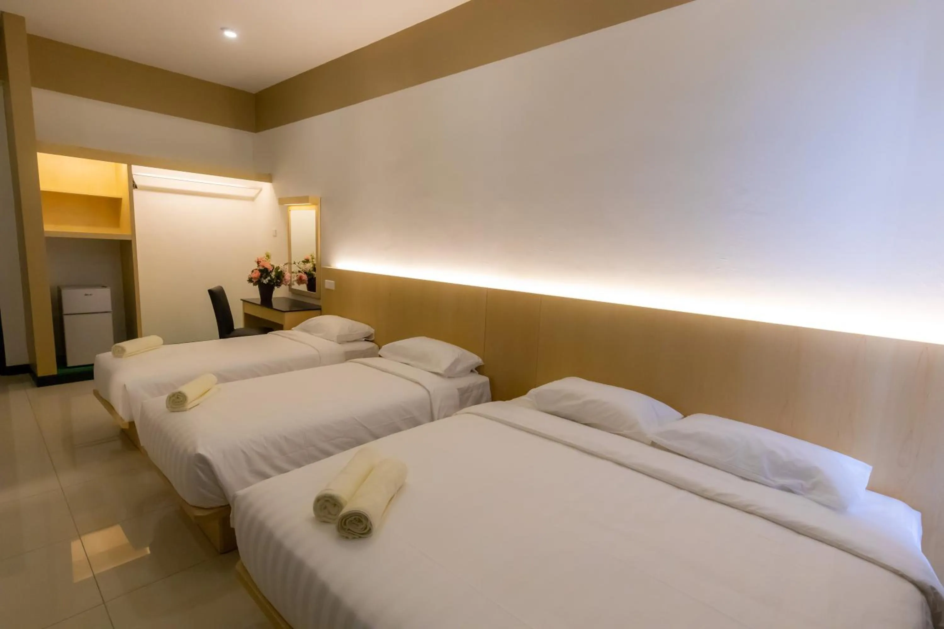 Bed in Scott Service Suites