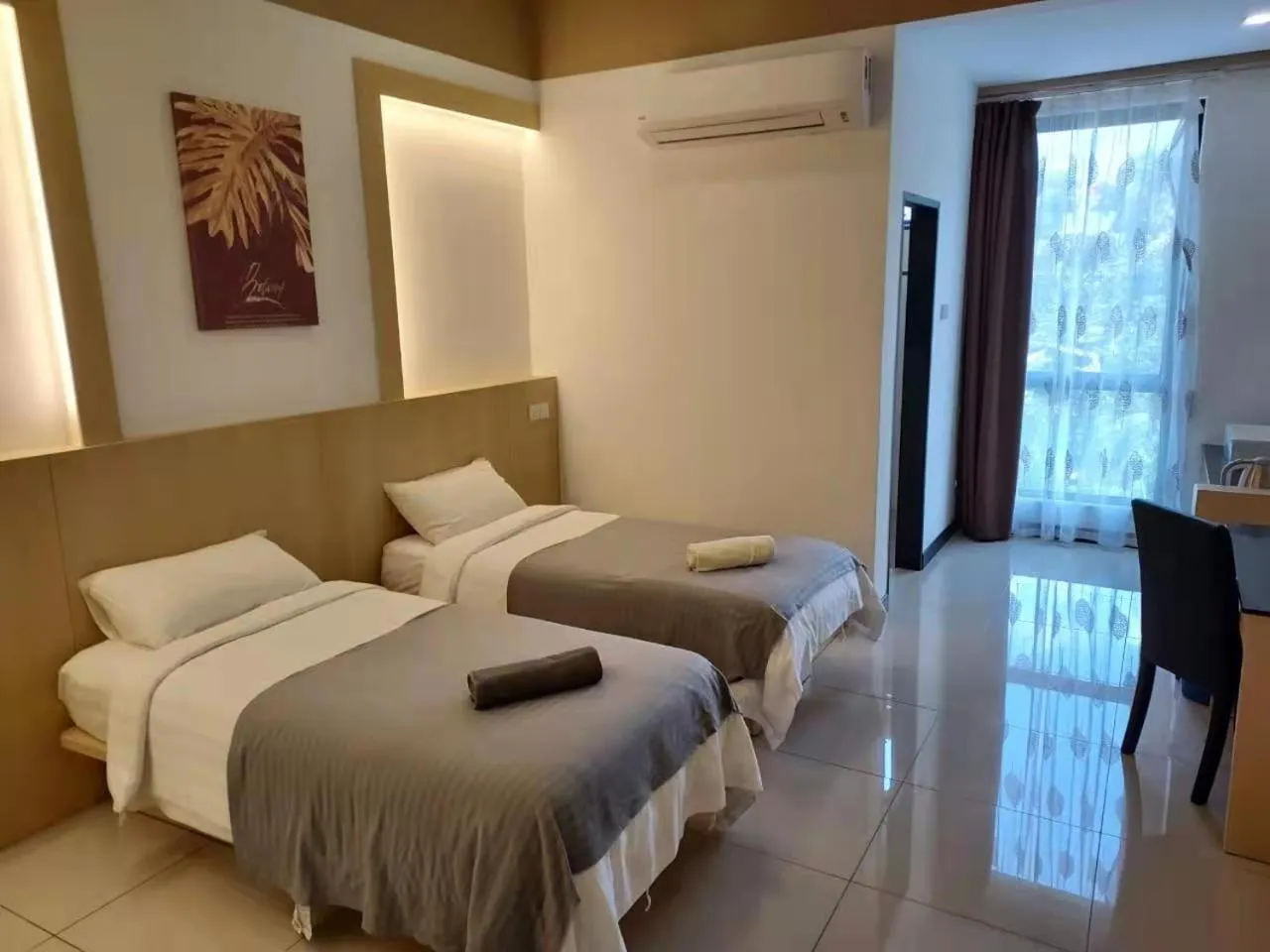 Bed in Scott Service Suites