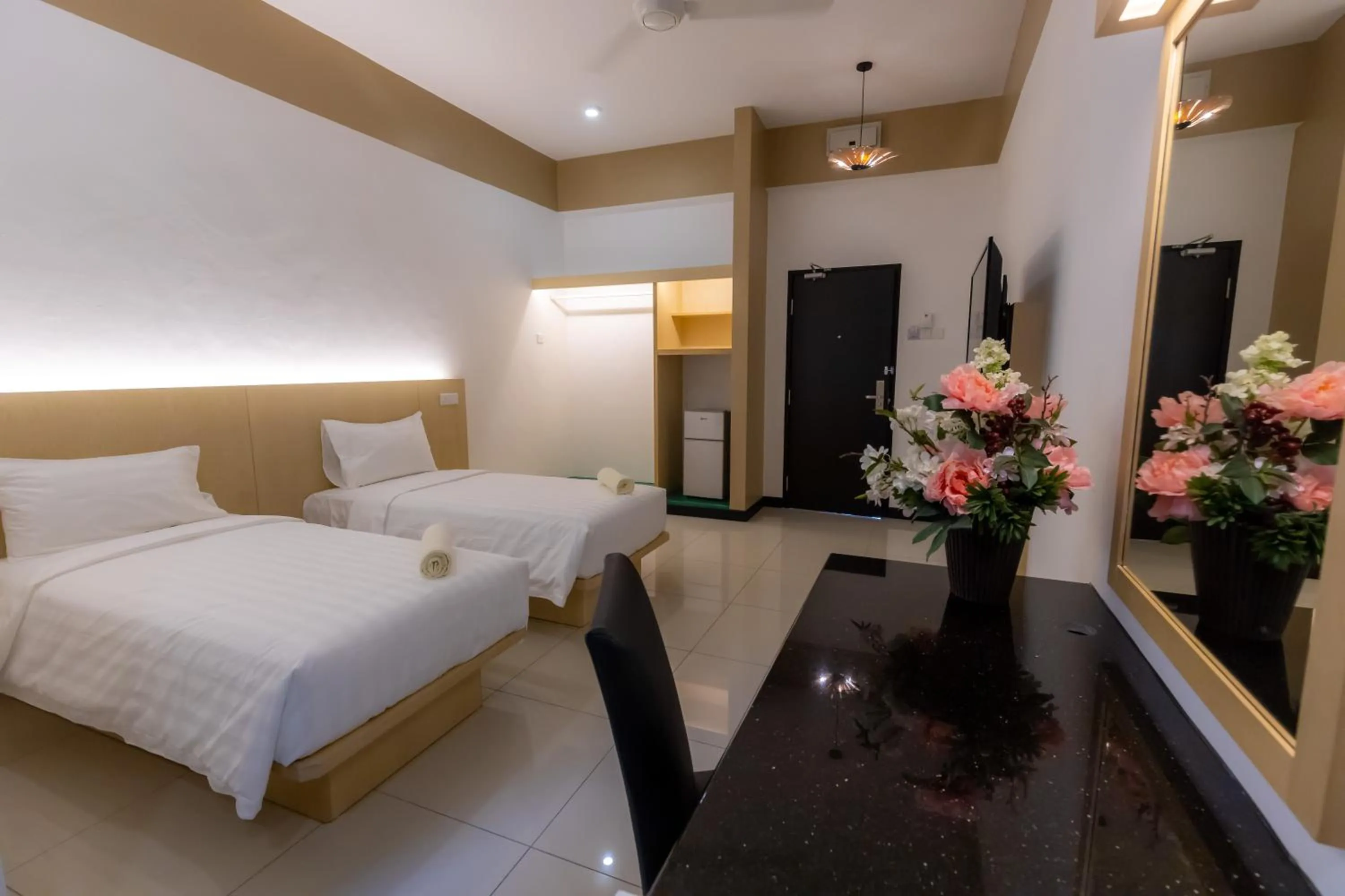 Bed in Scott Service Suites