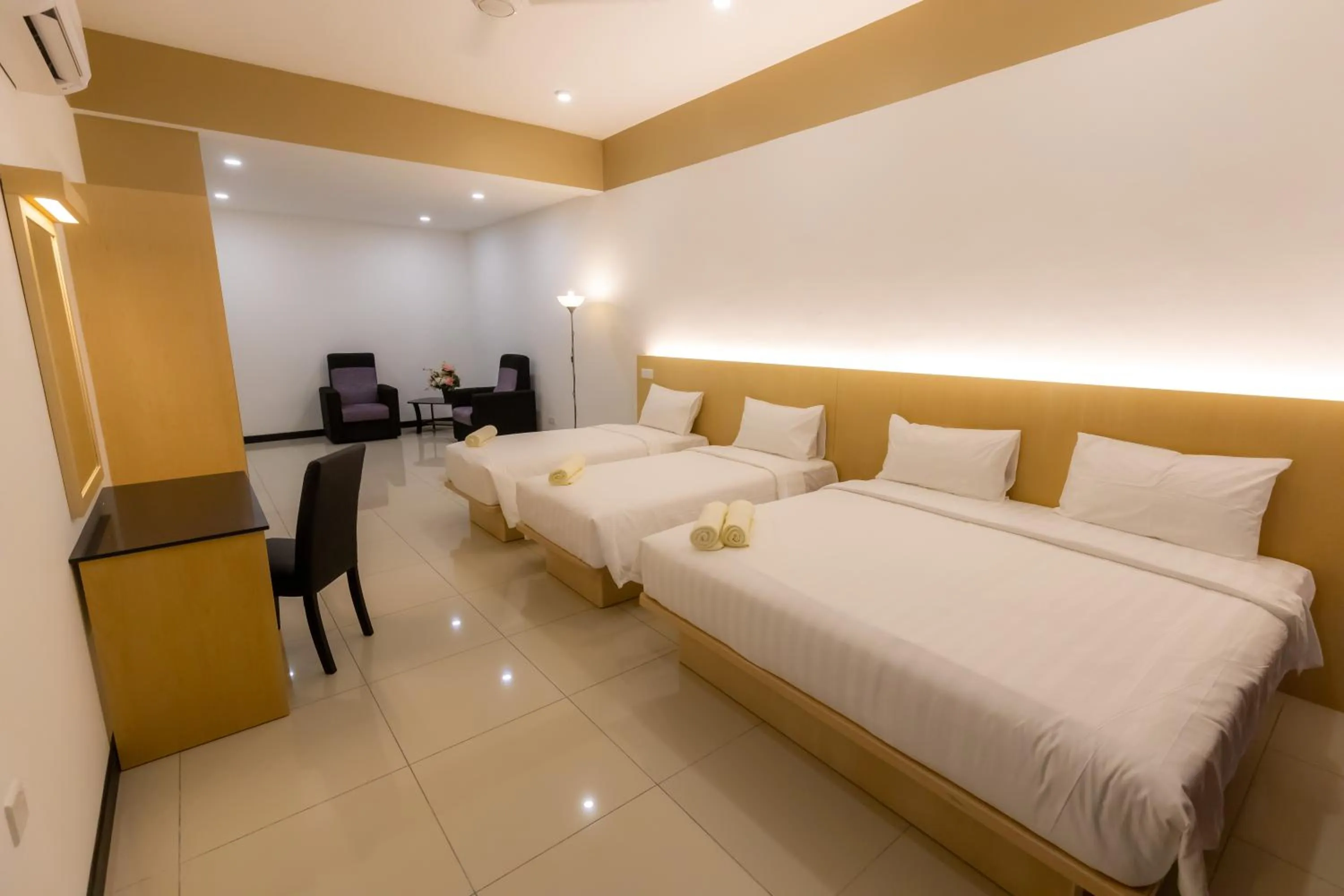 Bed in Scott Service Suites