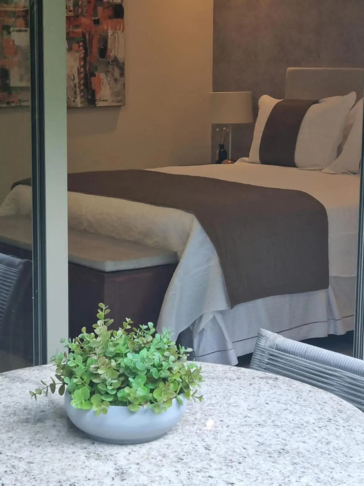 Bed in FLAT NA PRINCIPAL DE PIPA