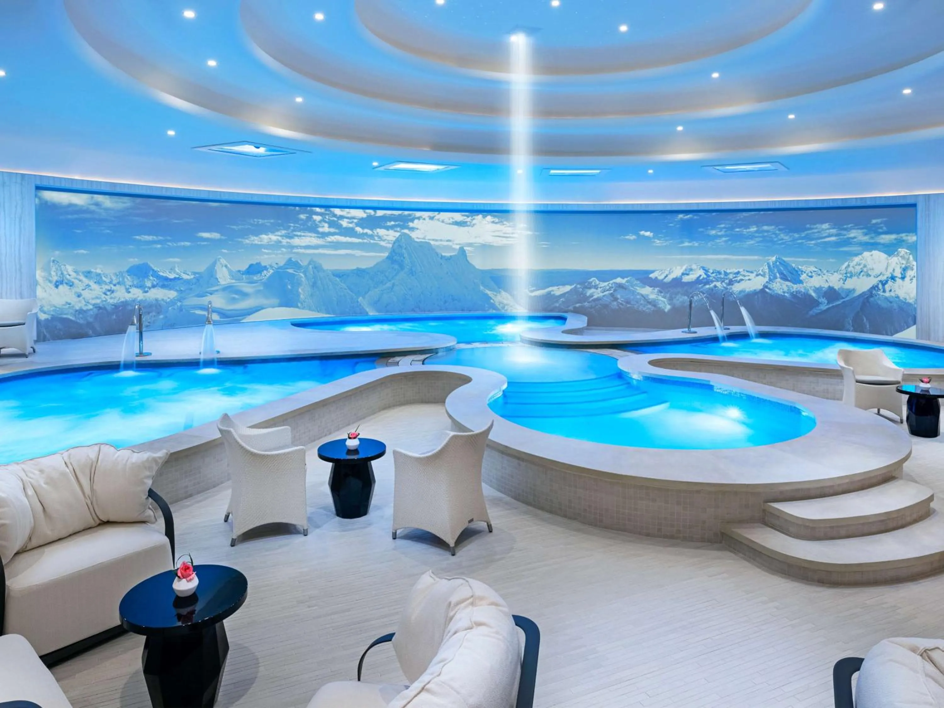 Pool view in Crockfords Las Vegas, LXR Hotels & Resorts at Resorts World