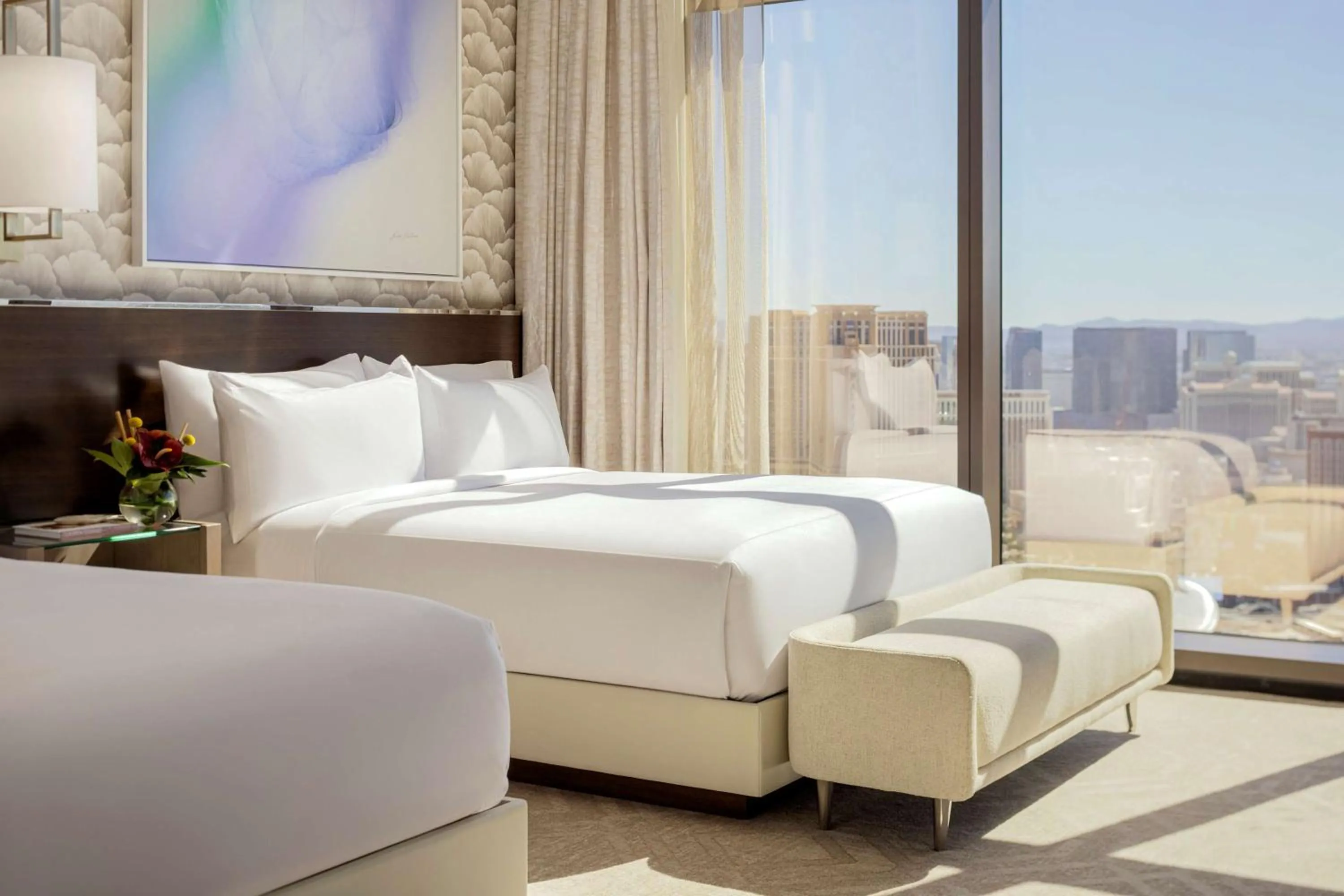 Bed in Crockfords Las Vegas, LXR Hotels & Resorts at Resorts World