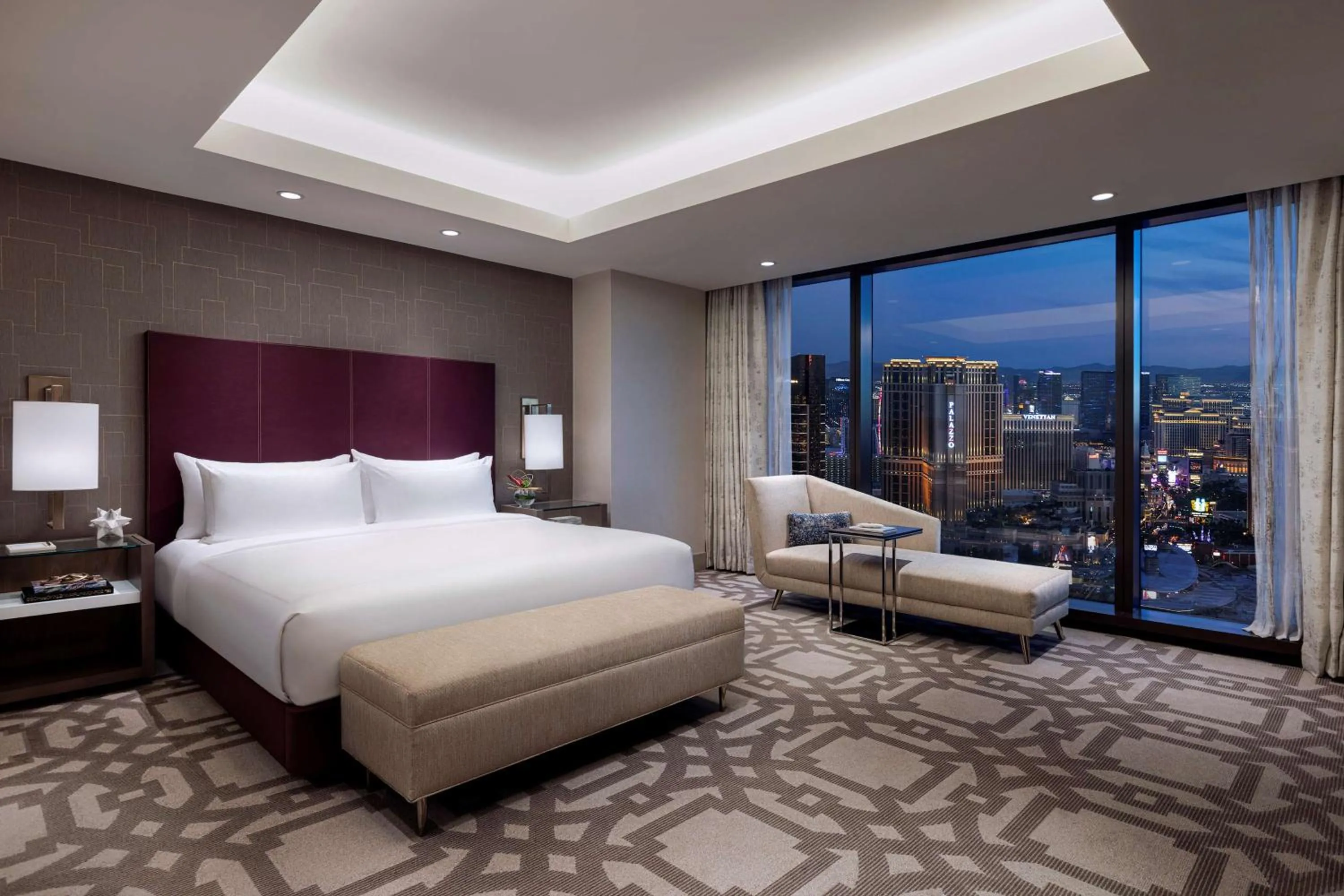 Bed in Crockfords Las Vegas, LXR Hotels & Resorts at Resorts World