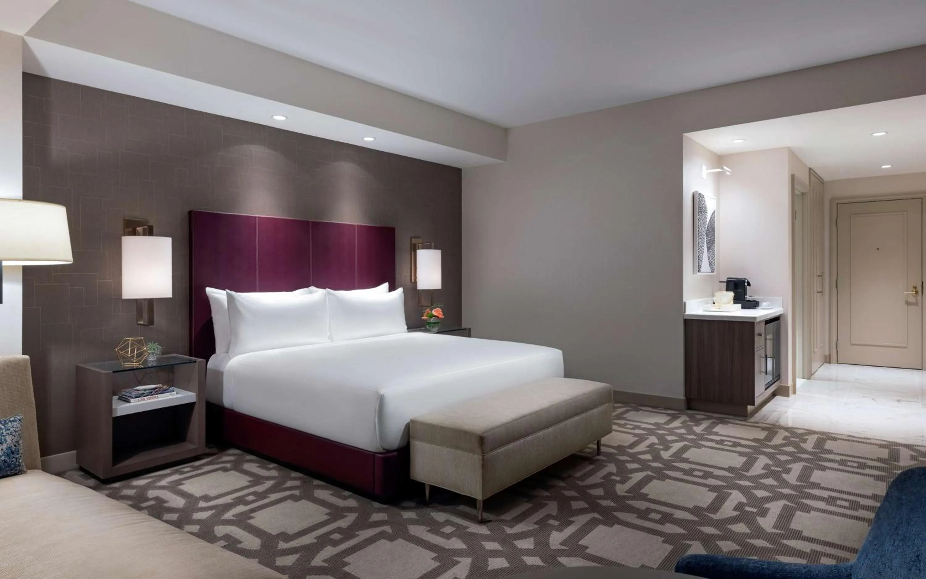 Bed in Crockfords Las Vegas, LXR Hotels & Resorts at Resorts World