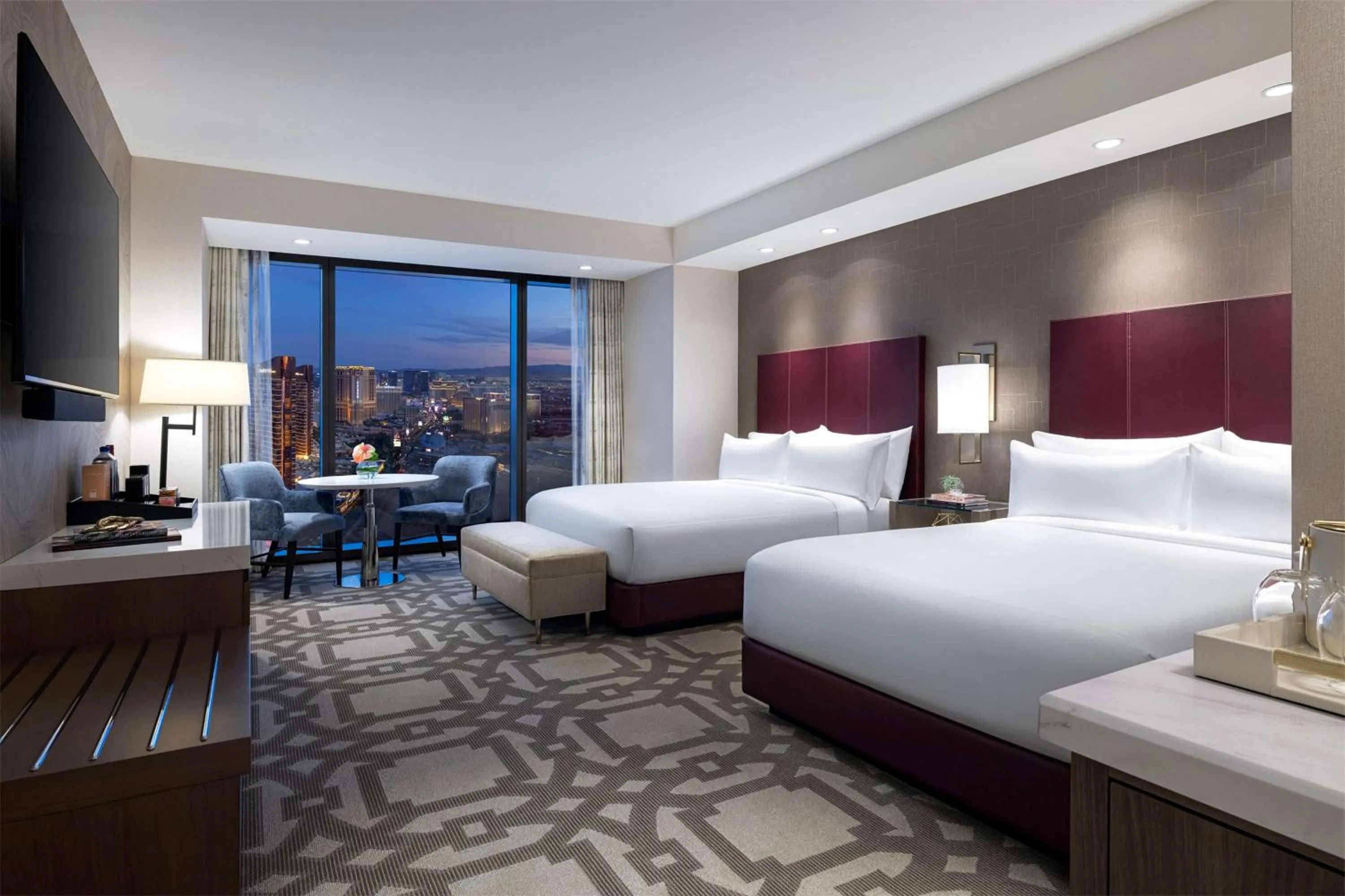 Bed in Crockfords Las Vegas, LXR Hotels & Resorts at Resorts World