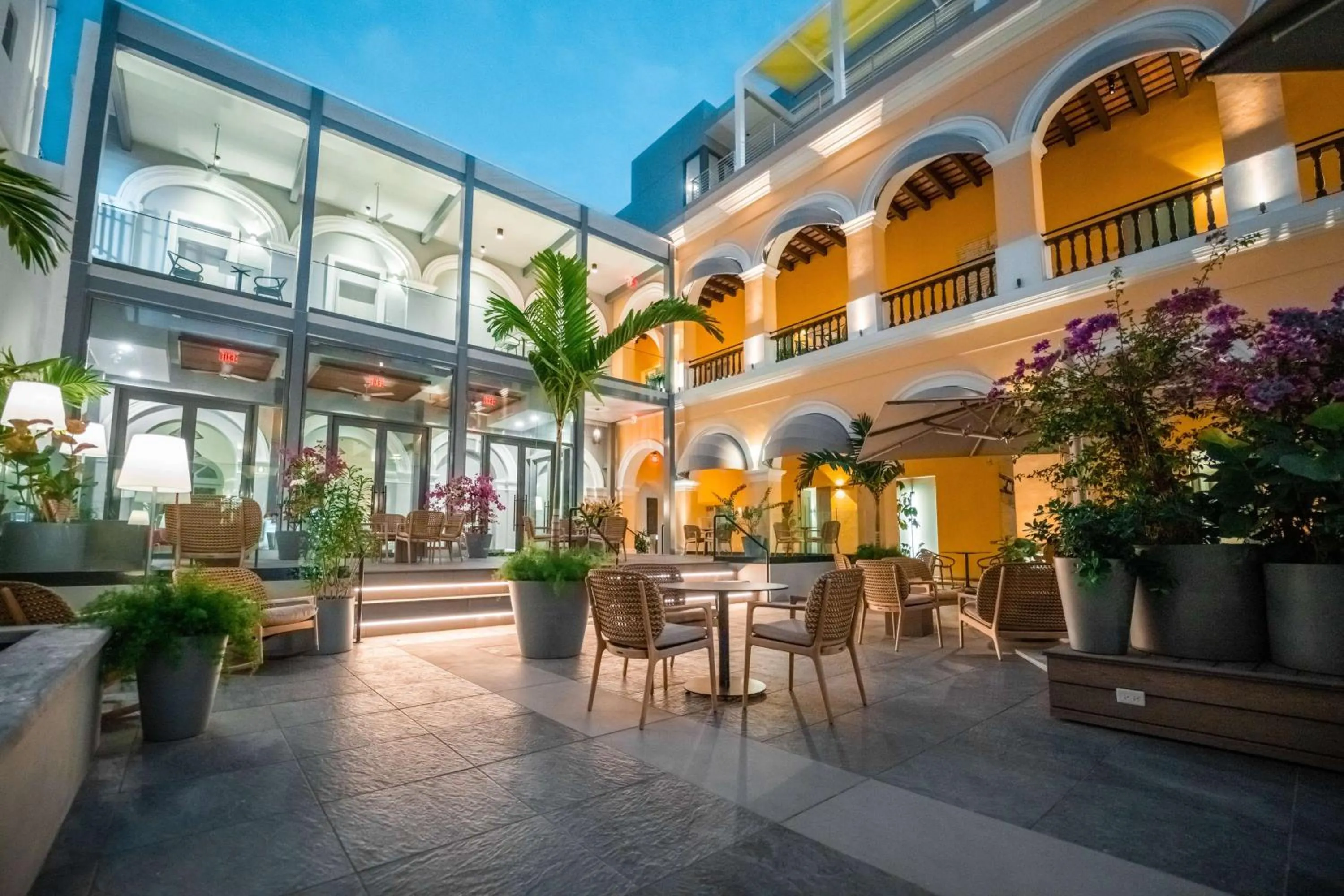 Inner courtyard view in Palacio Provincial San Juan, Adults only, Curio Collection by Hilton