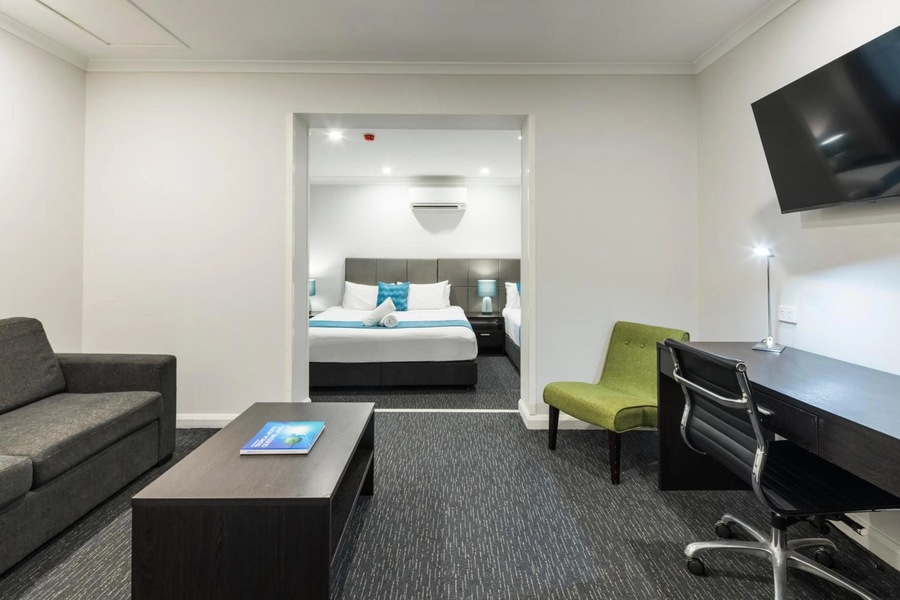 Bed in The Abbott Boutique Hotel