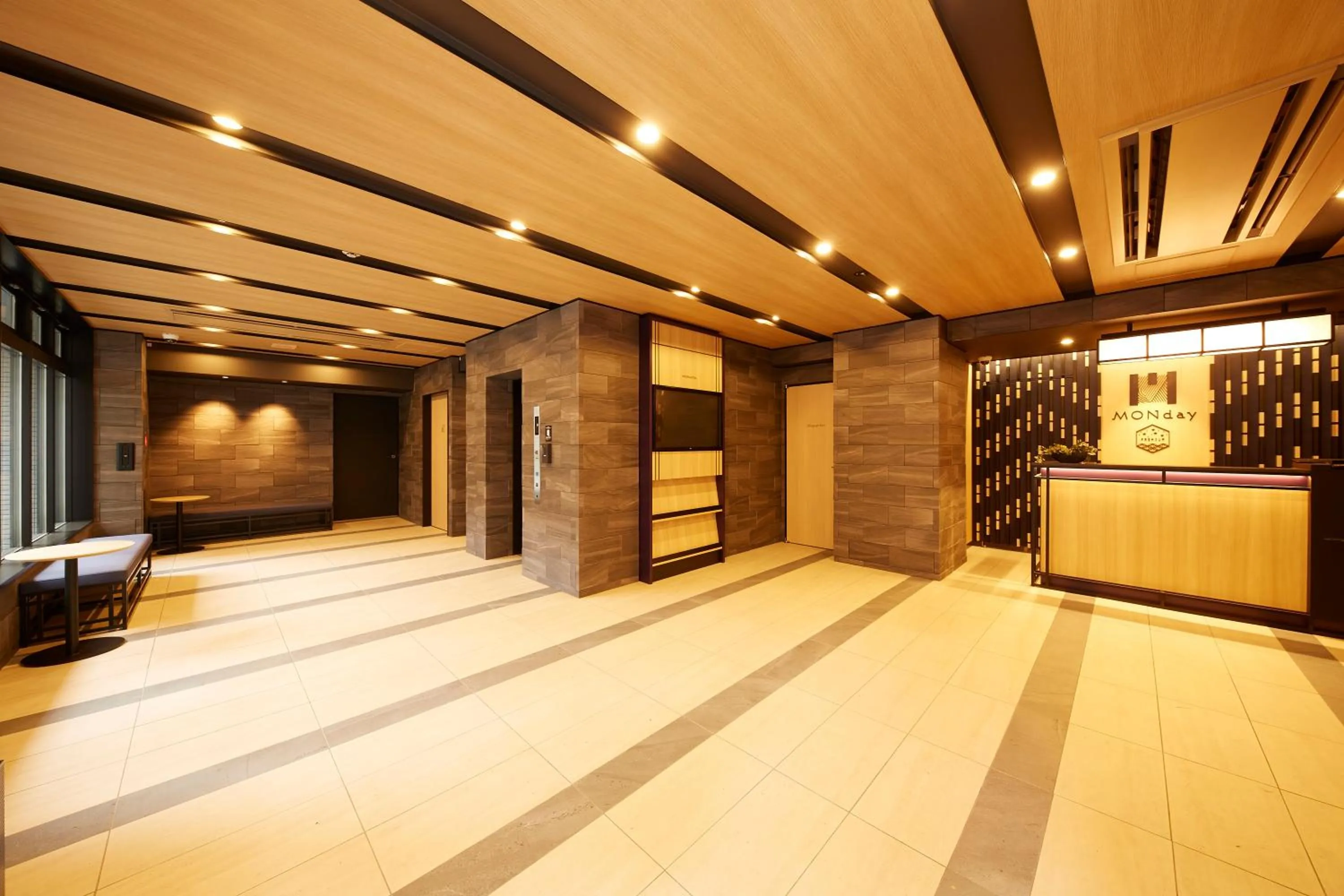 Lobby or reception in MONday Apart Premium Ginza Shintomicho