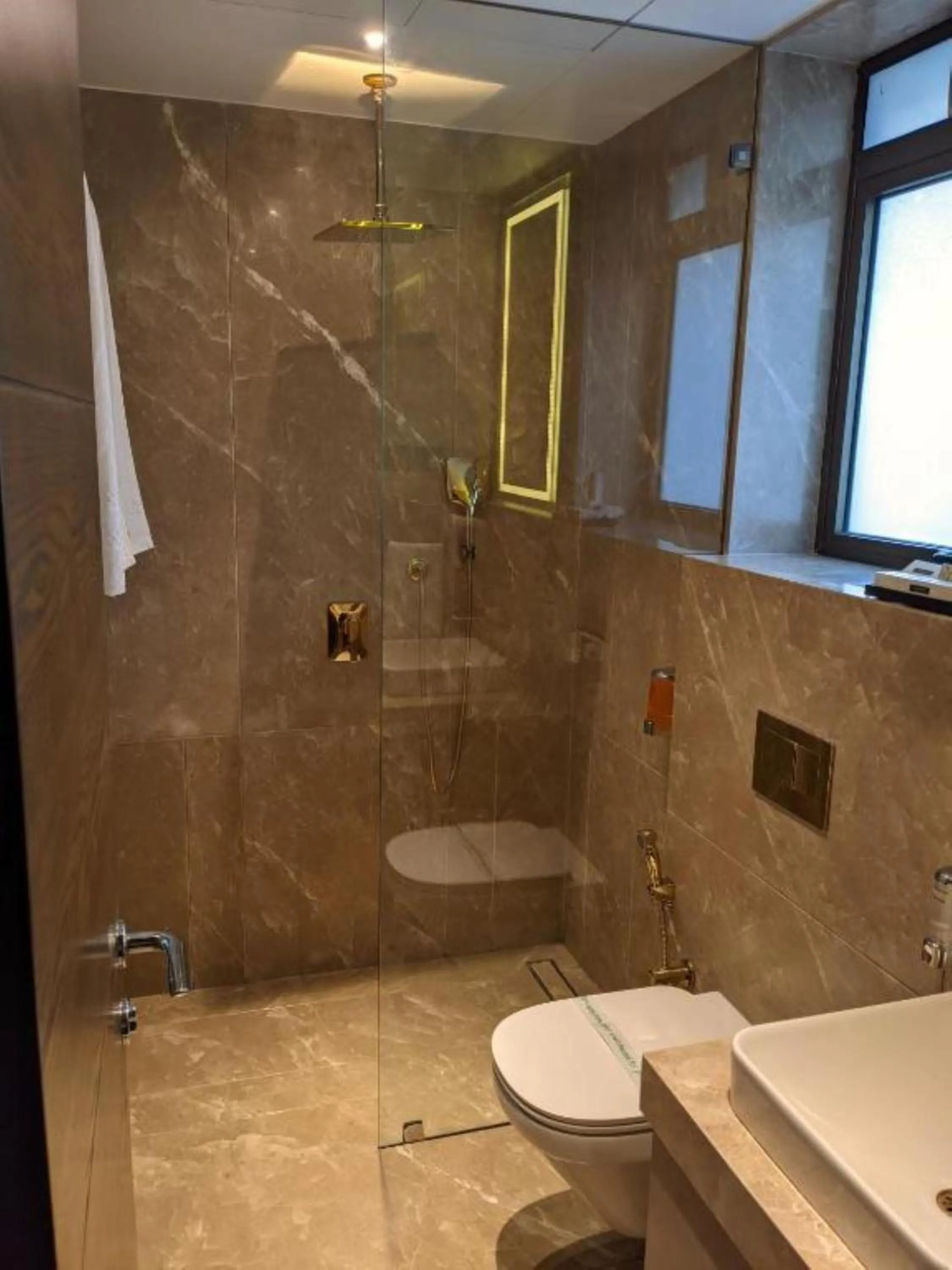 Bathroom in Valentia The Exotic Boutique Hotel - Pure Veg