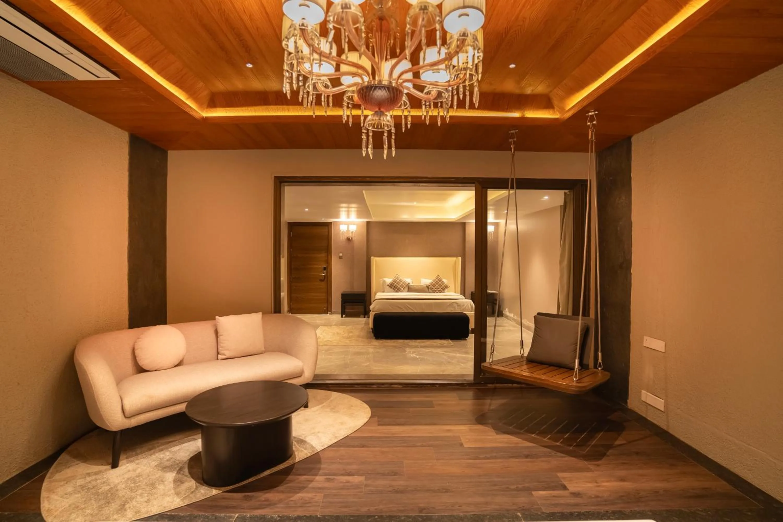 Photo of the whole room, Bed in Valentia The Exotic Boutique Hotel - Pure Veg