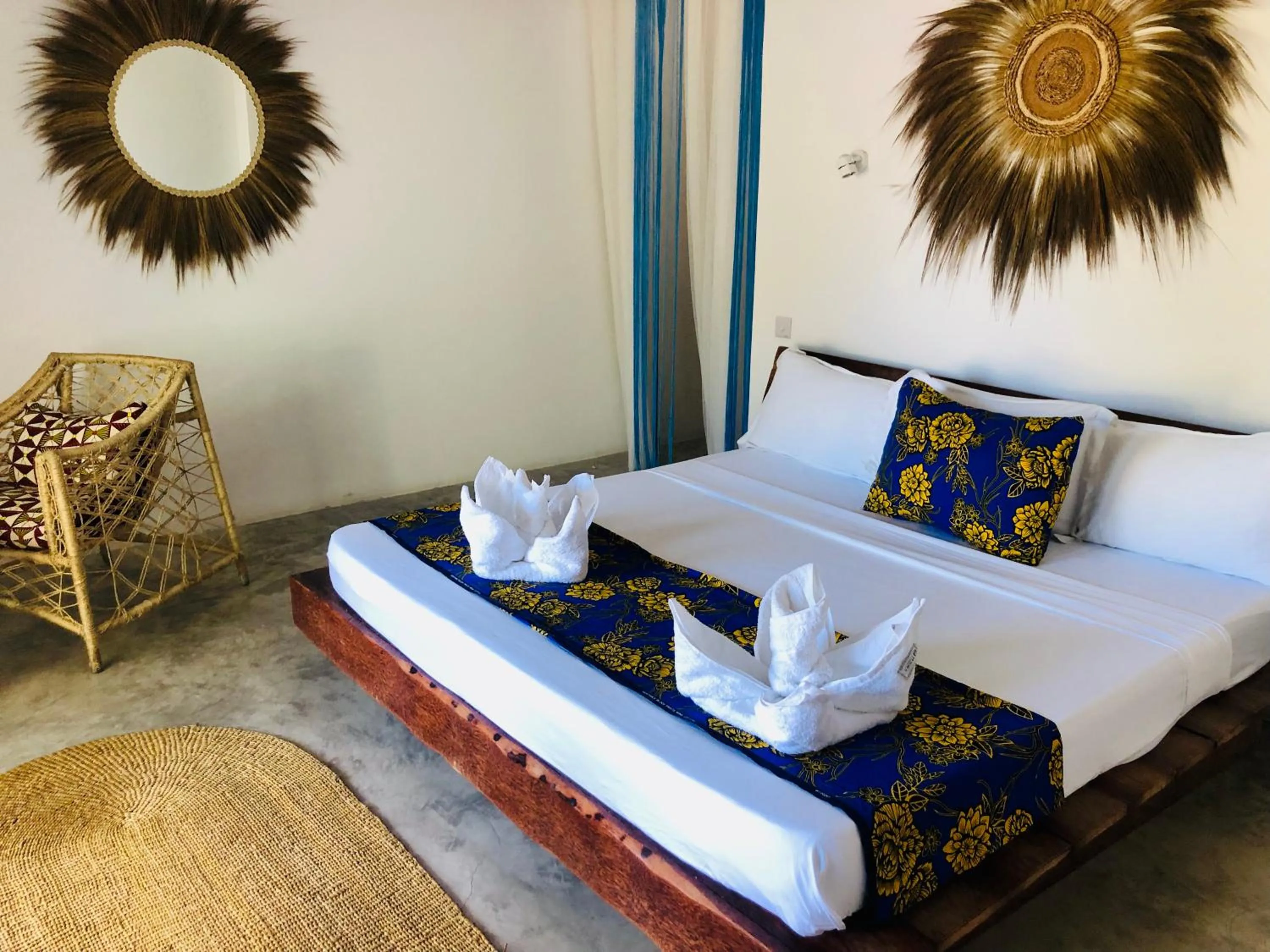 Bed in Aurora Boutique Hotel Jambiani