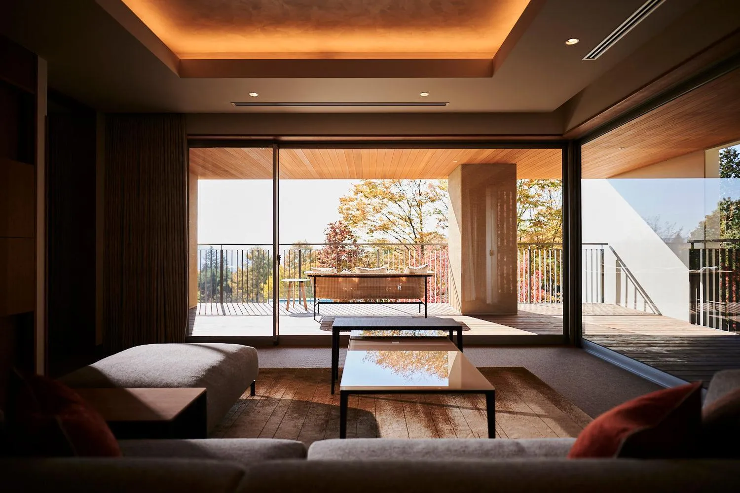 Living room in THE HIRAMATSU KARUIZAWA MIYOTA