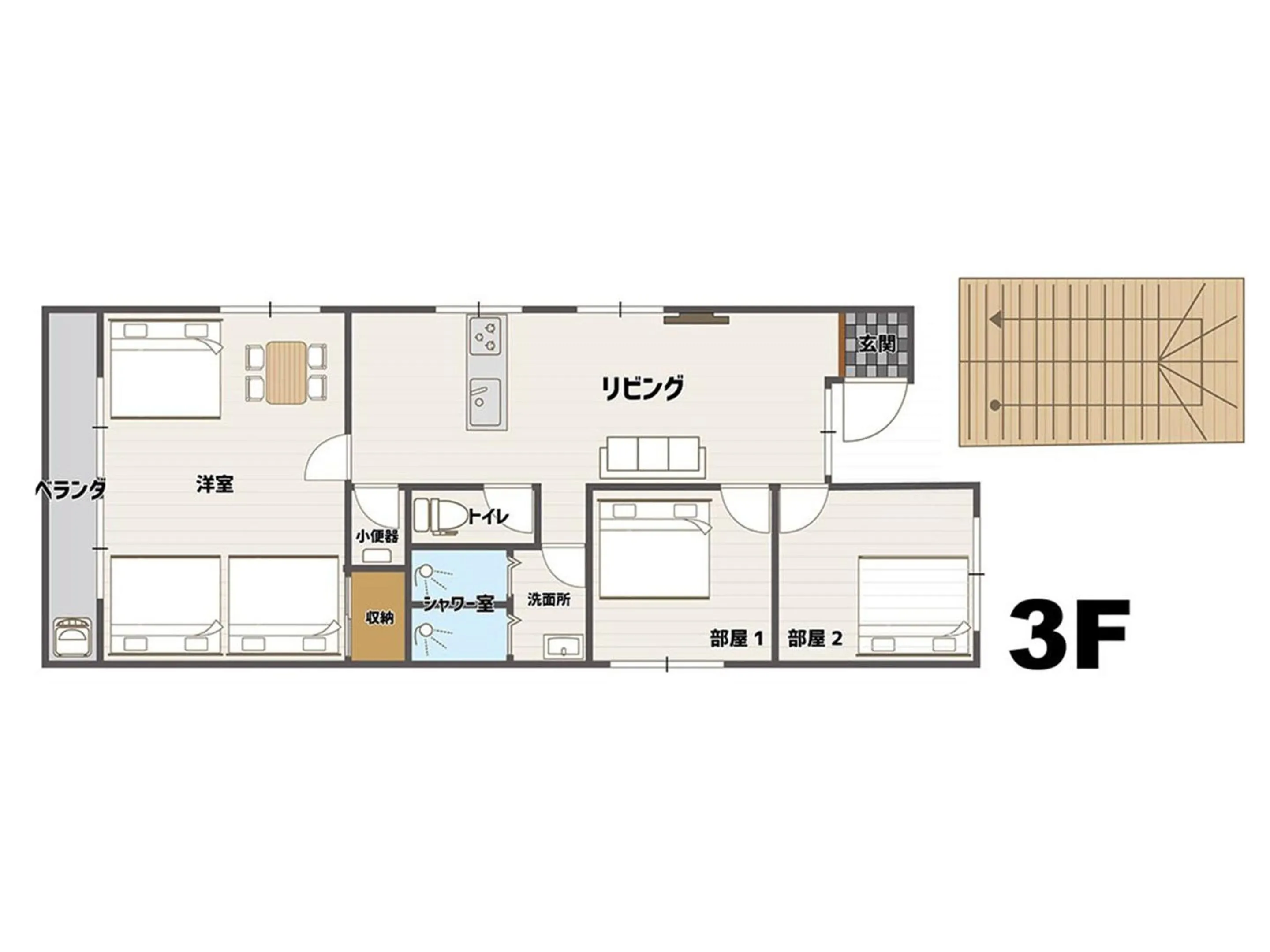 Floor plan in Mcity in Maejima