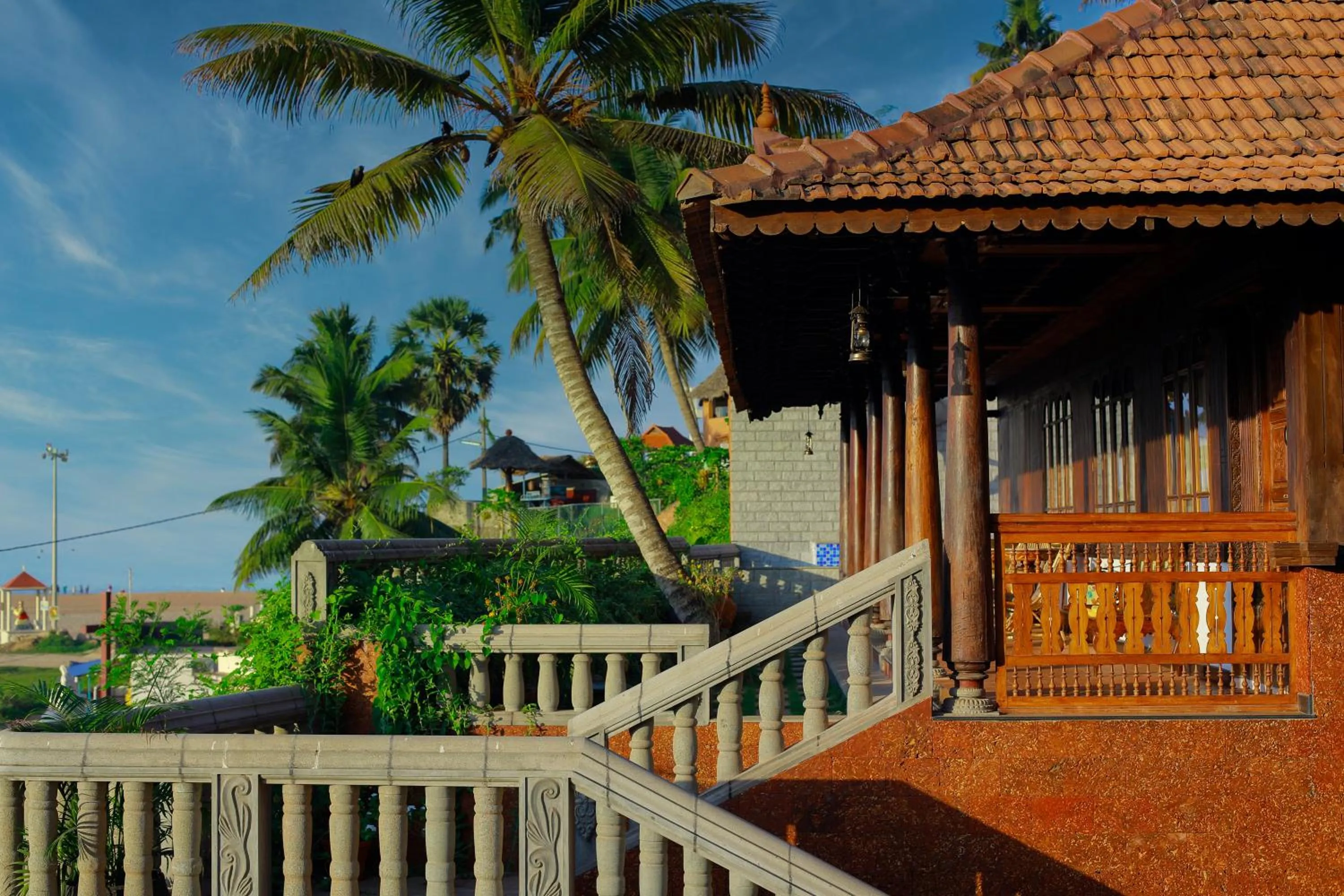 Pool view in AyurSoma Ayurveda Royal Retreat
