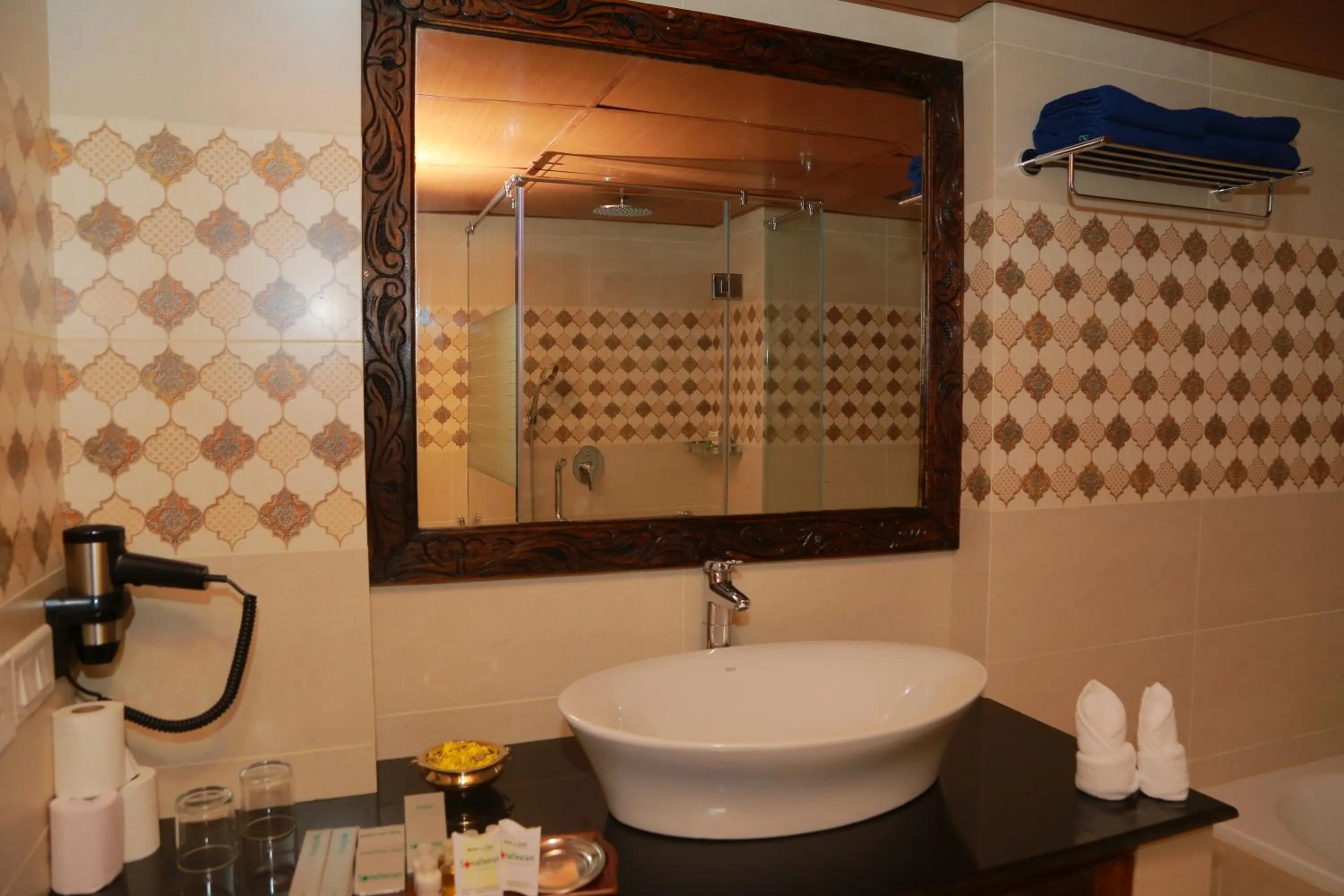 Bathroom in AyurSoma Ayurveda Royal Retreat