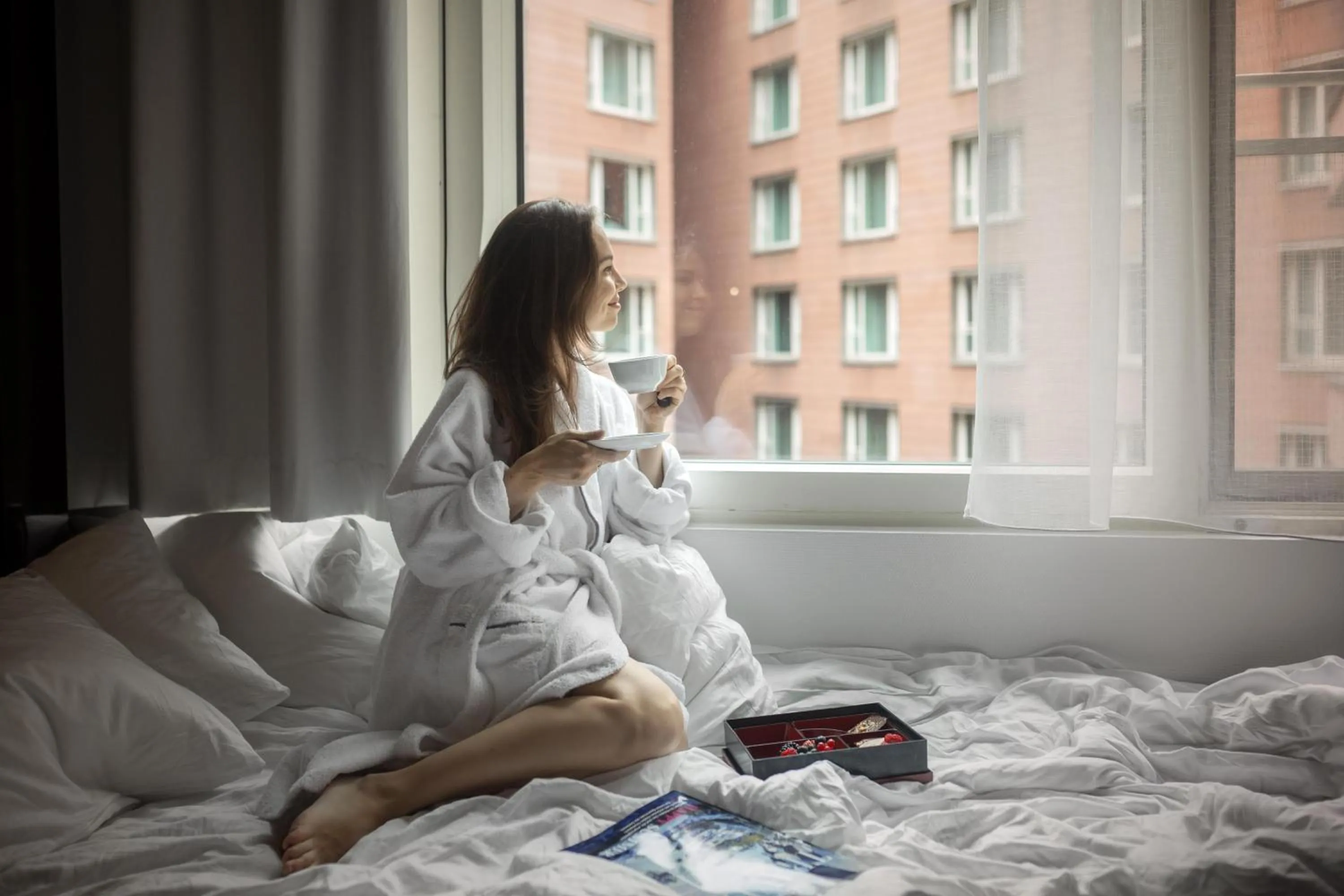 Photo of the whole room, Bed in Grand Hyatt Berlin