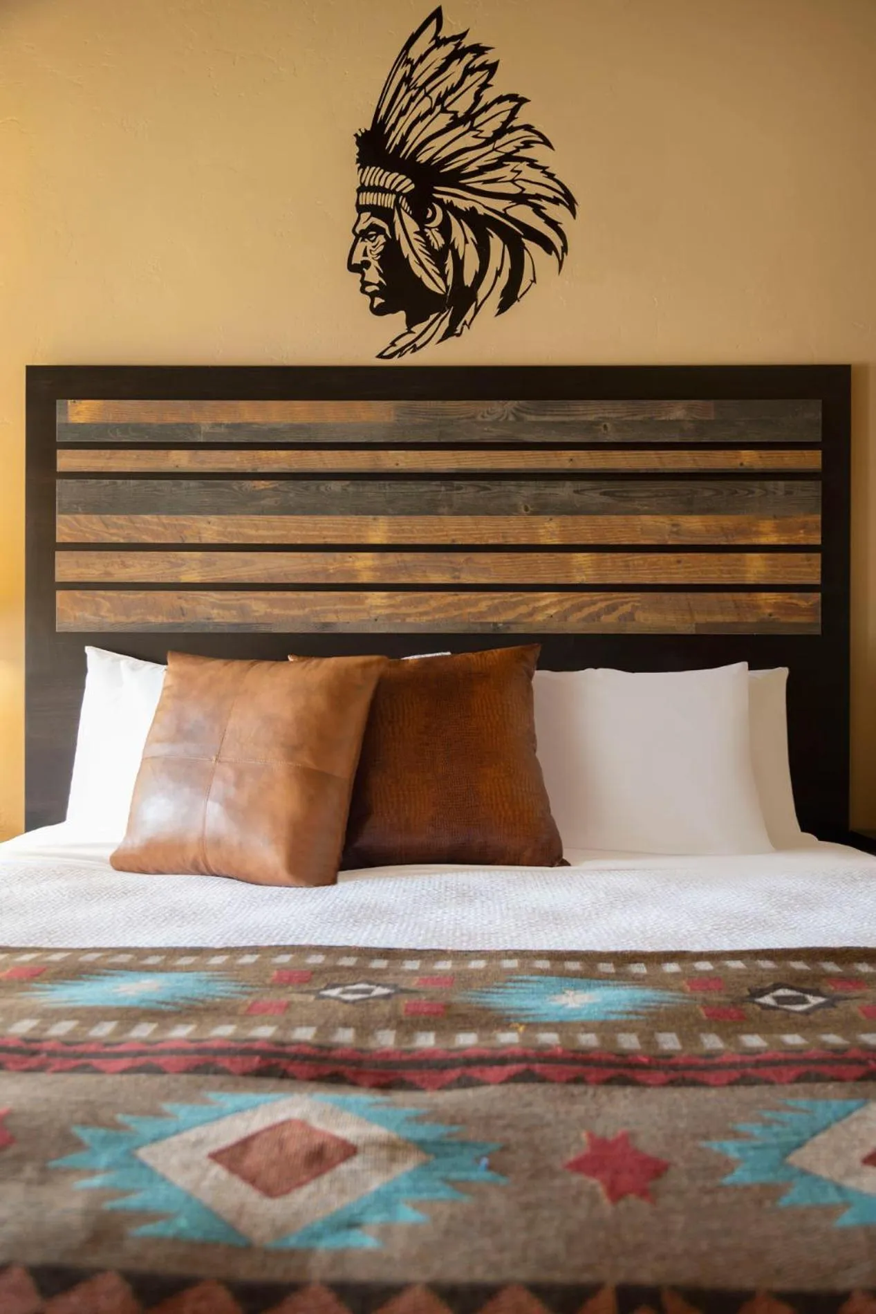 Bed in River Rock Inn B&B